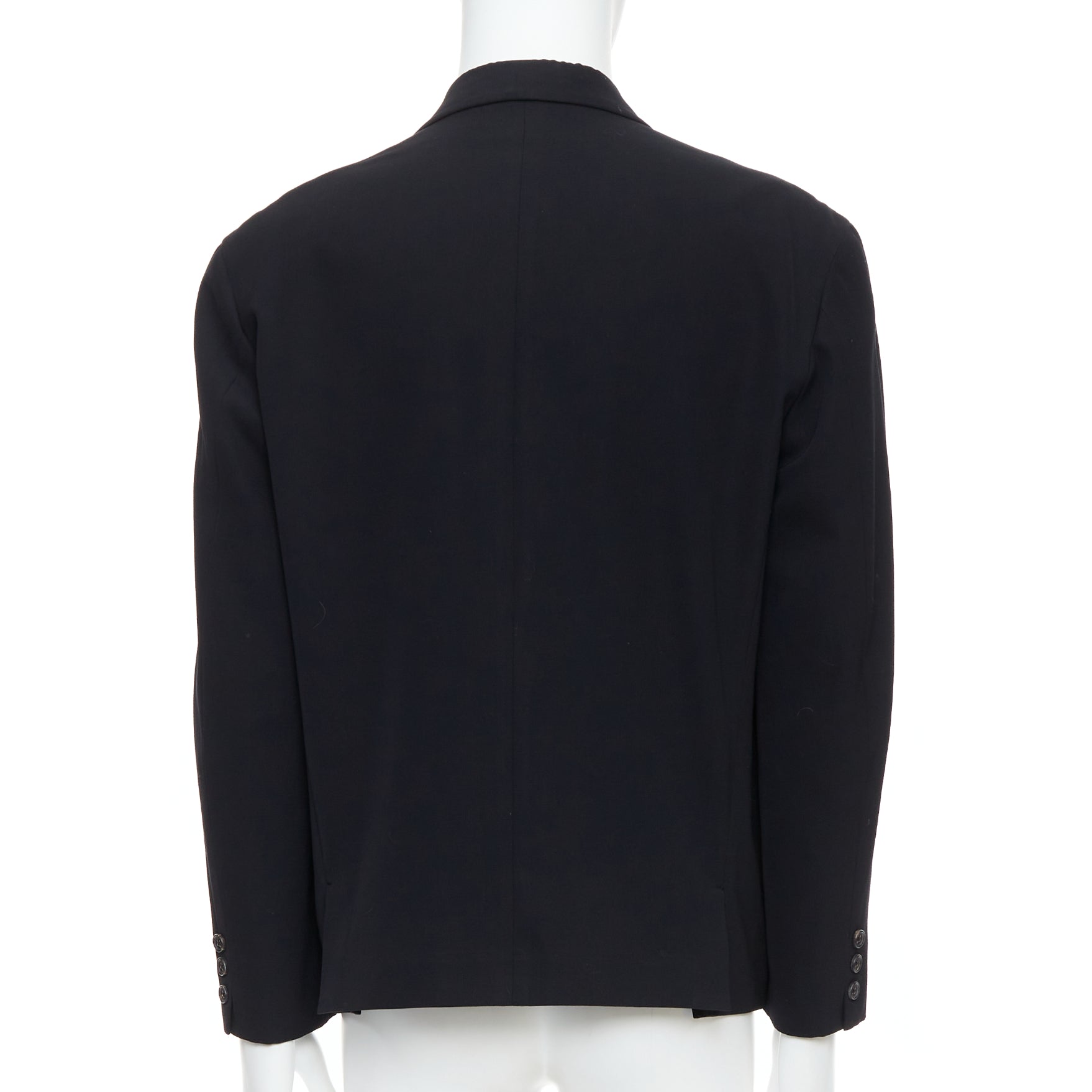 Yohji Yamamoto Black Oversized Blazer - Side view