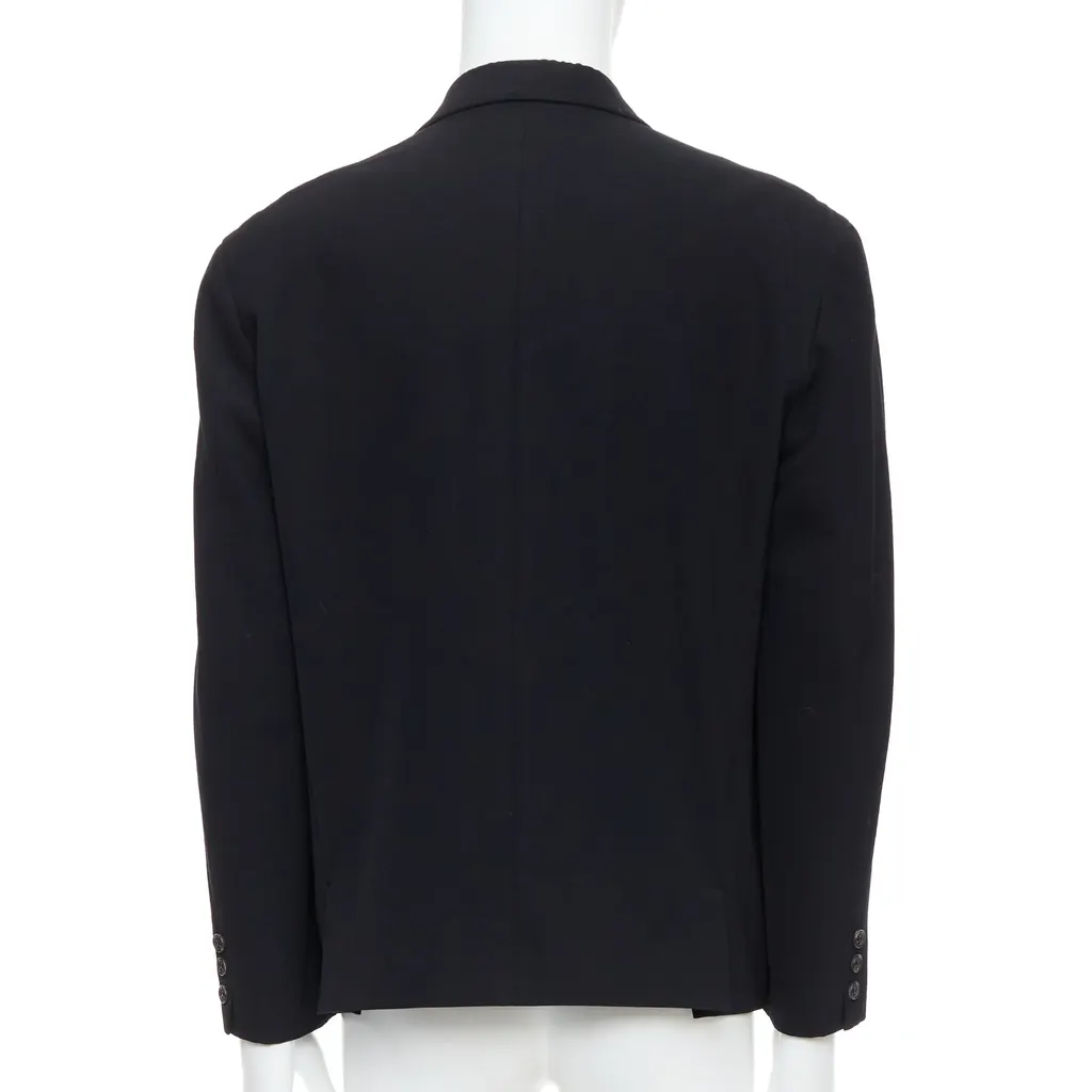 Yohji Yamamoto Black Oversized Blazer Black Wool Good - Box View