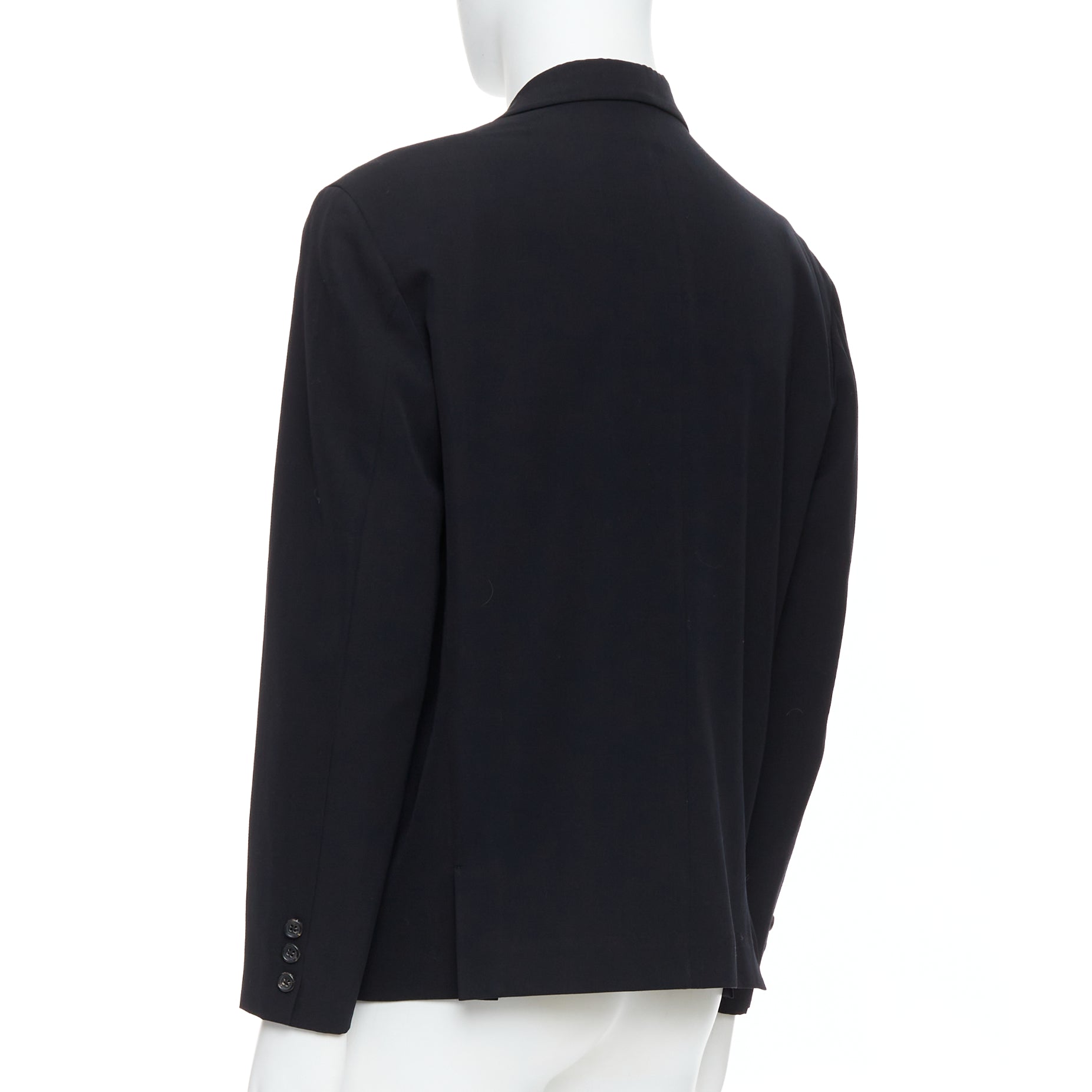 Yohji Yamamoto Black Oversized Blazer - Detail 1