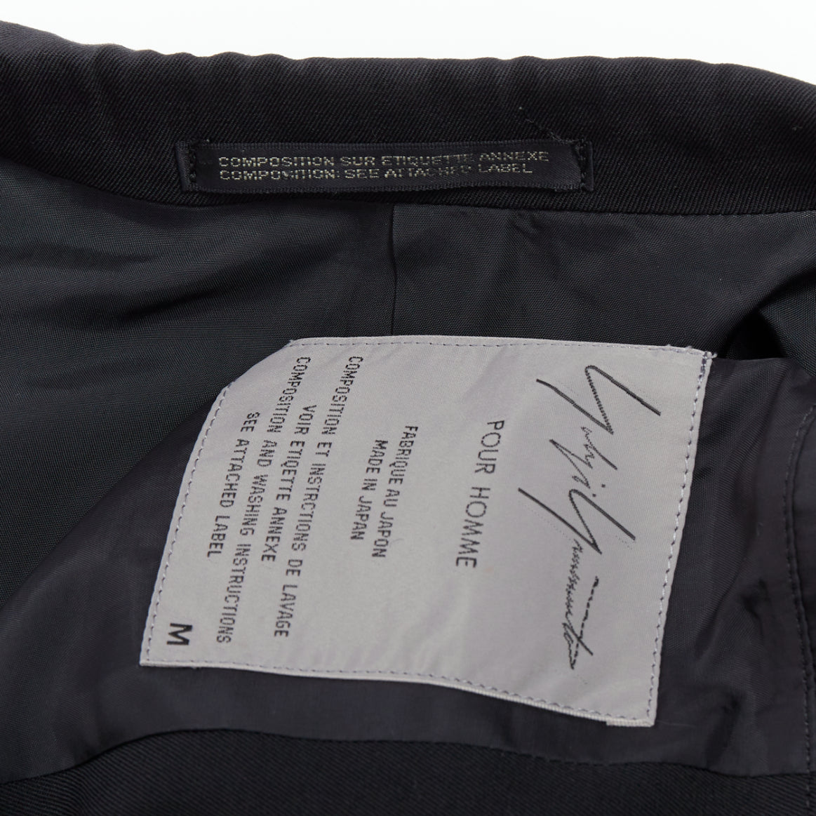 Yohji Yamamoto Black Oversized Blazer - Image 10