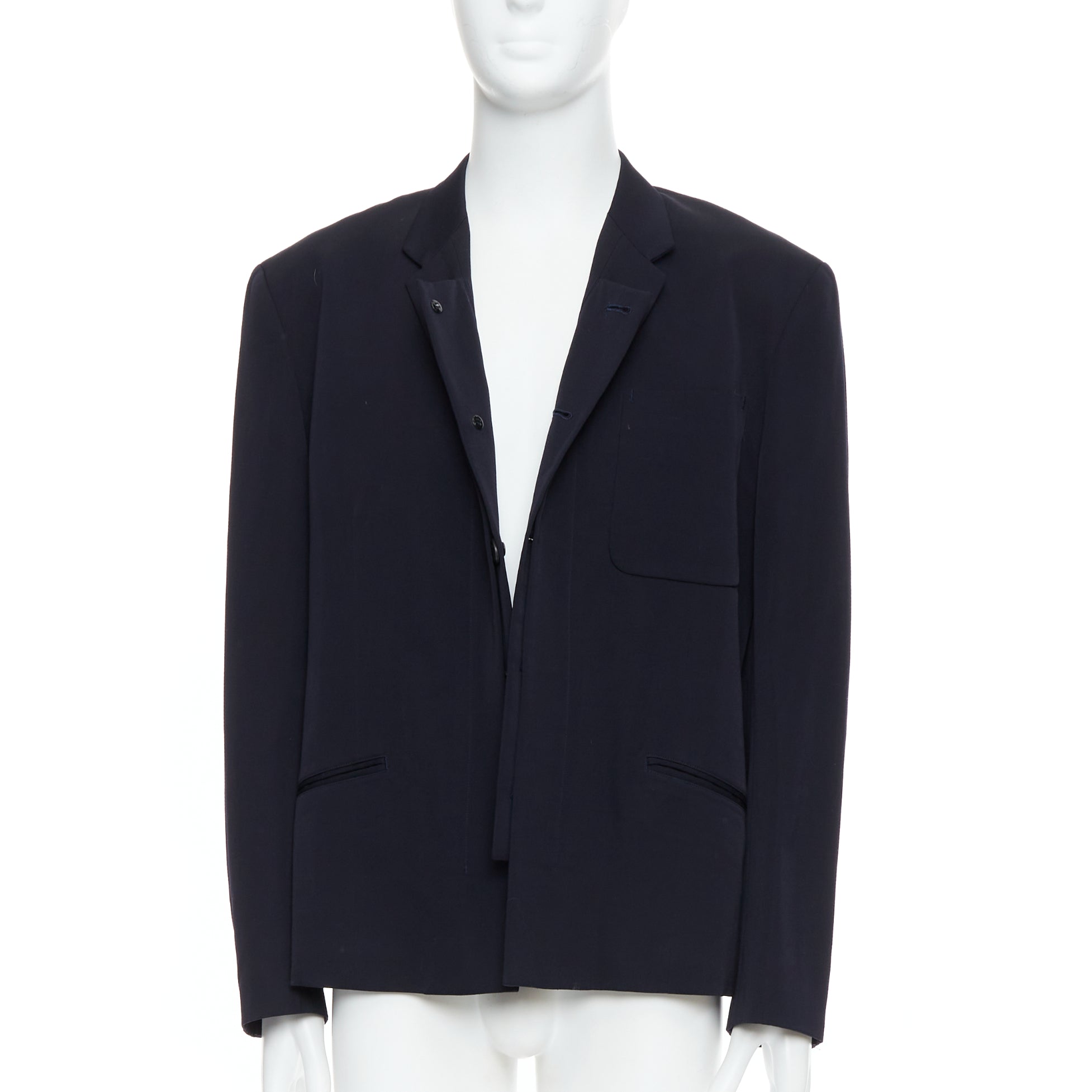 Yohji Yamamoto Black Deconstructed Blazer - Image 6