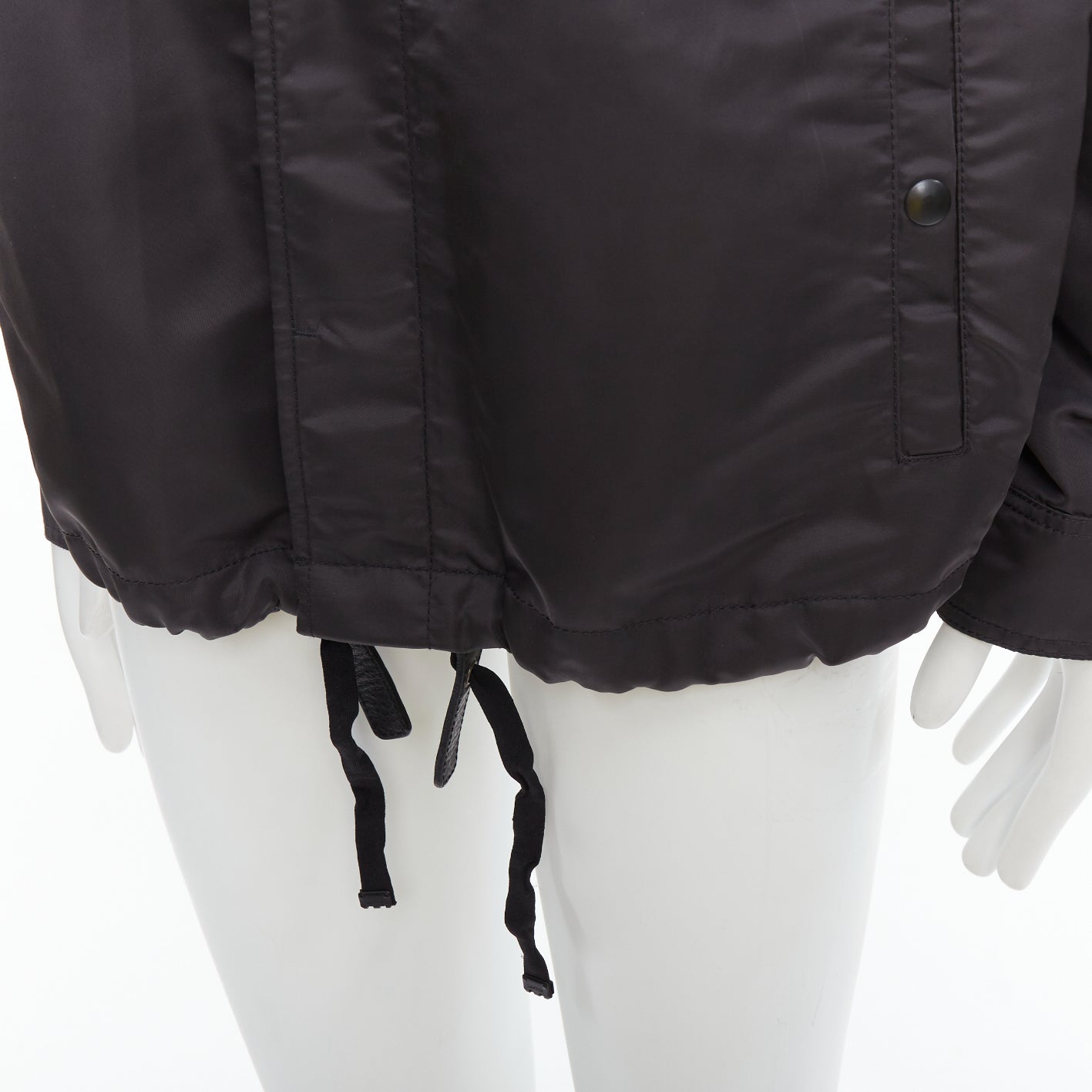 Lanvin Blue Cropped Moto Jacket - Image 10