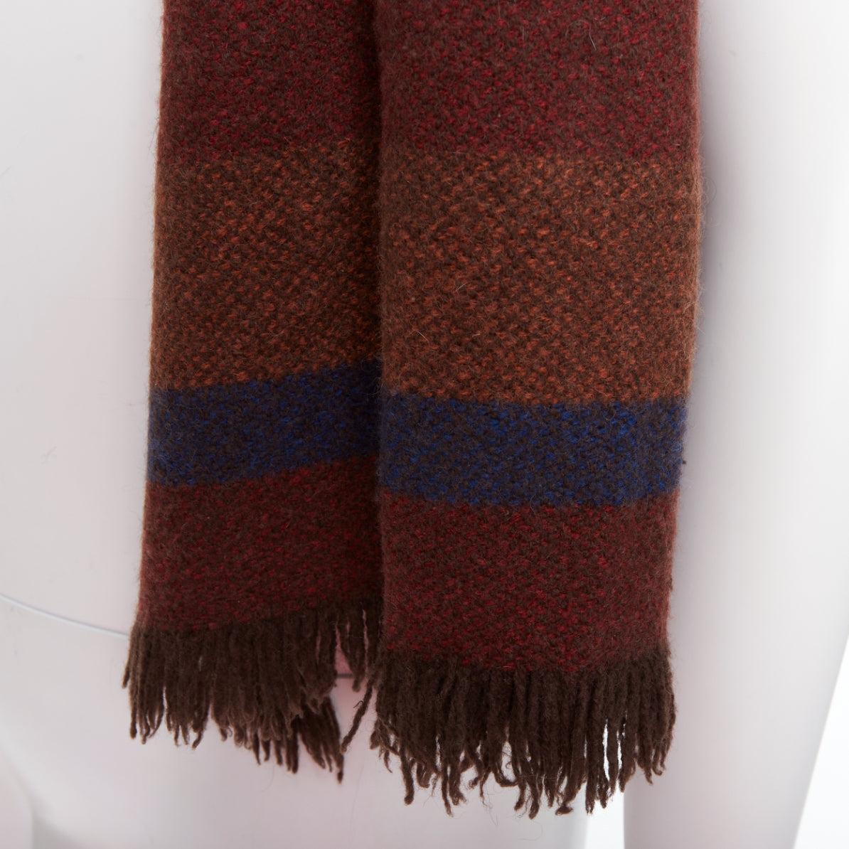 Lemaire Yak Stripe Scarf - Back view