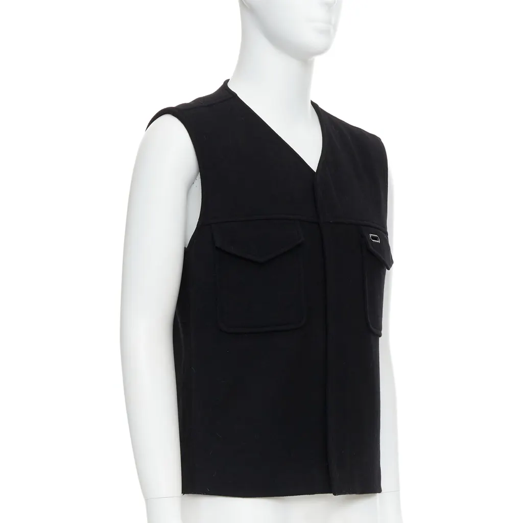 Maison Martin Margiela Oval Pocket Vest Black Very good - Inside View
