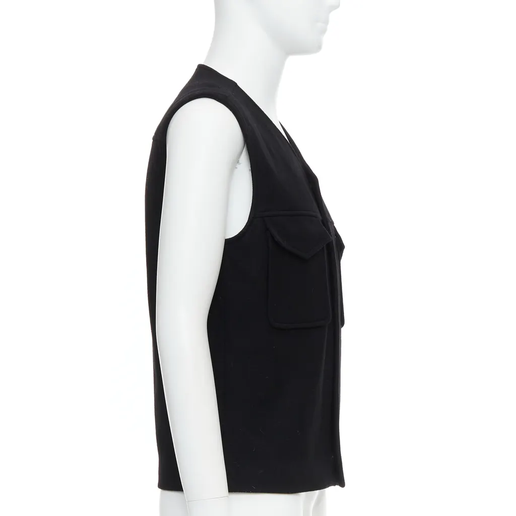 Maison Martin Margiela Oval Pocket Vest Black Very good - Model View