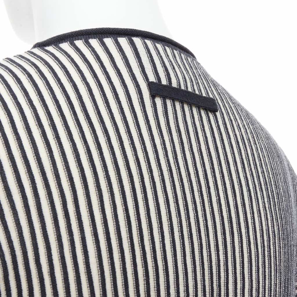 Jean Paul Gaultier Ribbed Wool Top - Back view