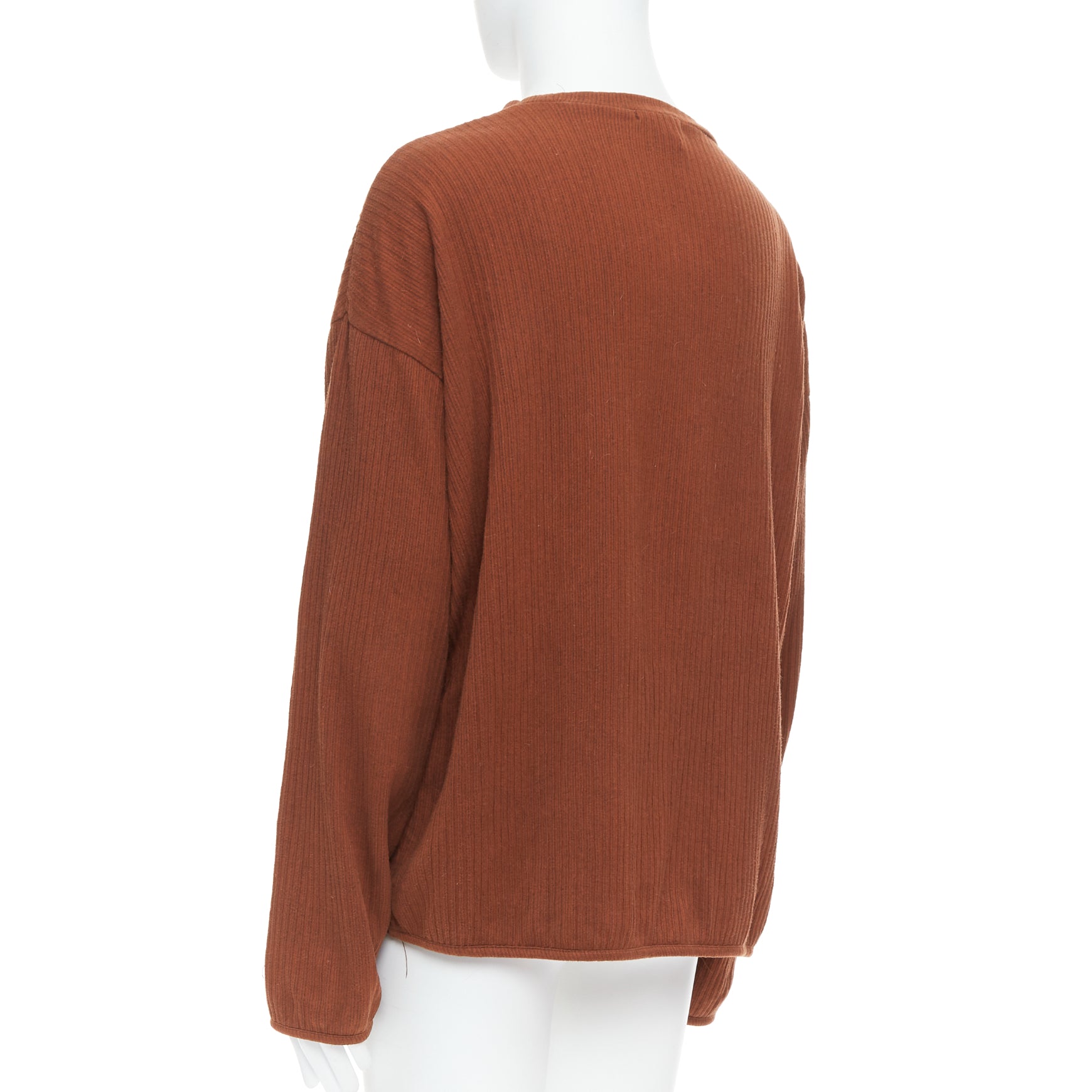 Issey Miyake Ribbed Long Sleeve Sweater - Detail 1