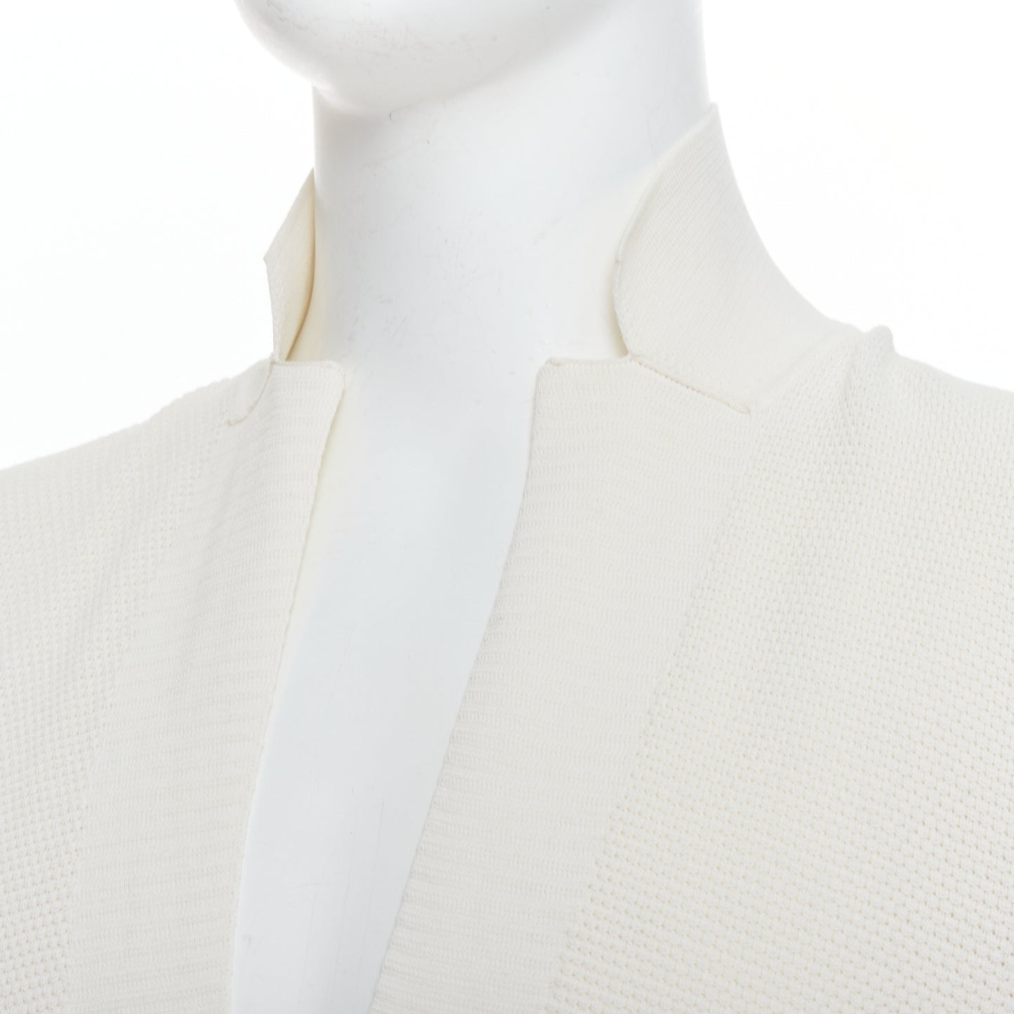 Lanvin Cream Skinny Lapel Blazer - Back view