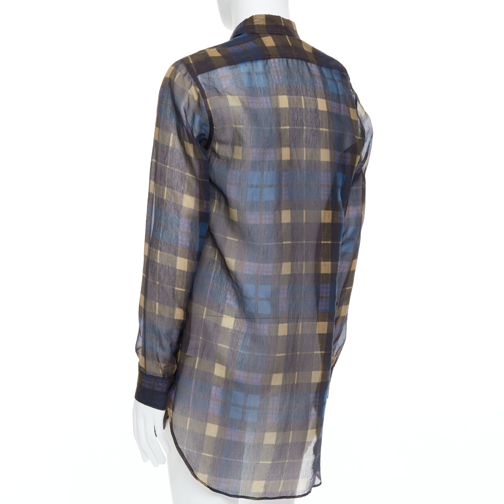 Dries Van Noten Sheer Checked Shirt - Detail 1