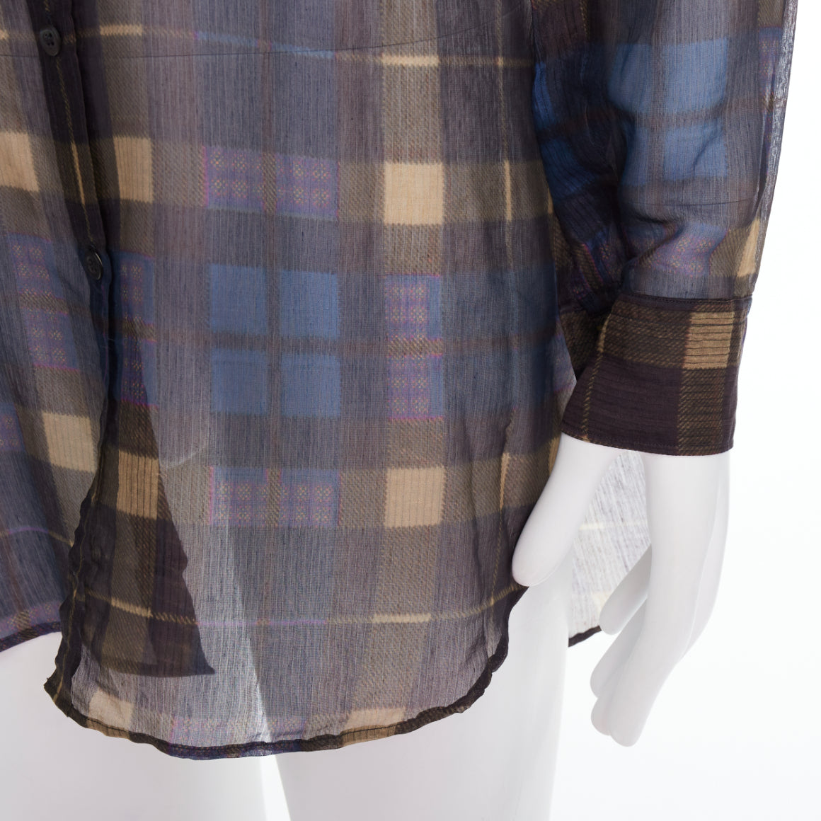 Dries Van Noten Sheer Checked Shirt - Detail 2