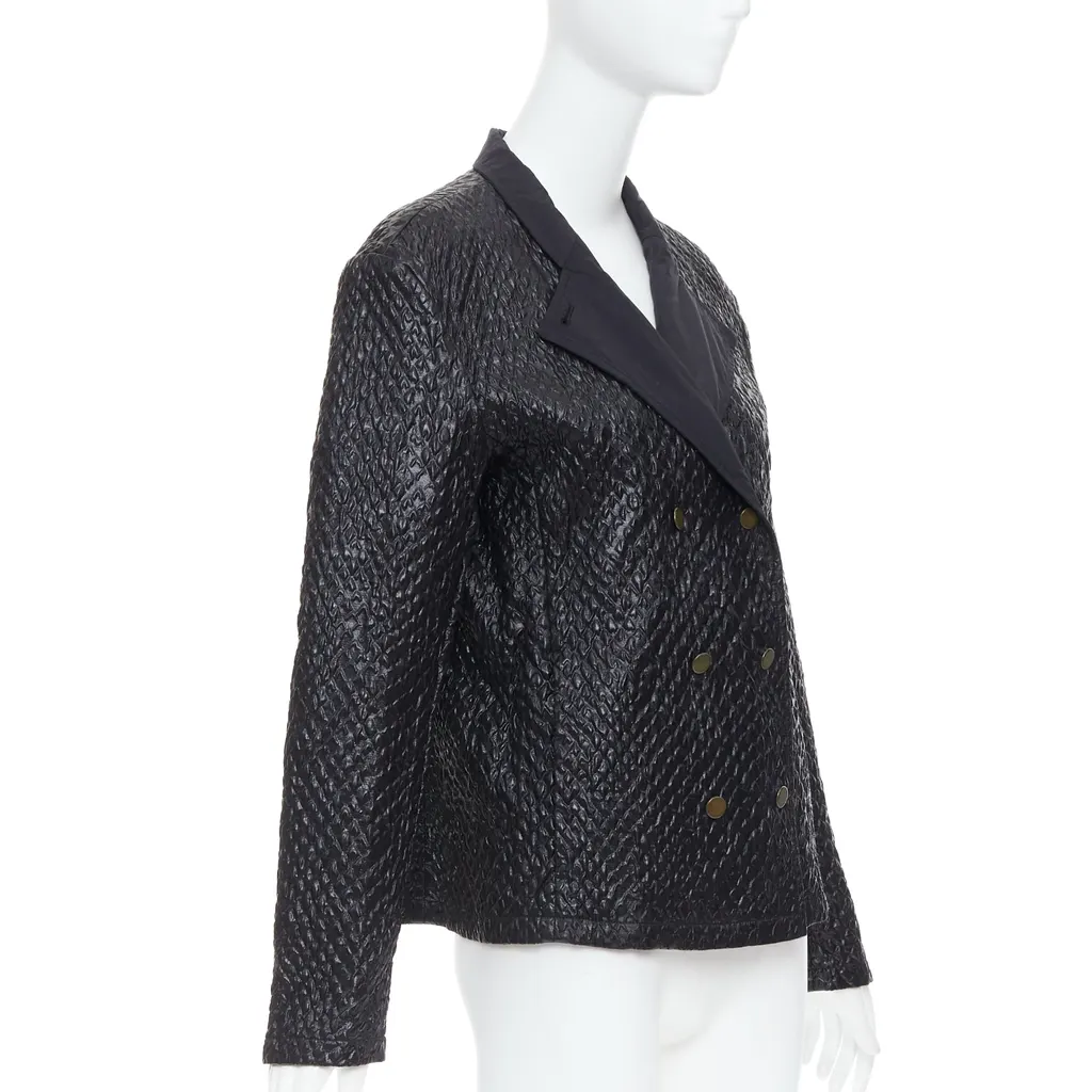 Lanvin Black Cropped Jacket Black Very good - Model View