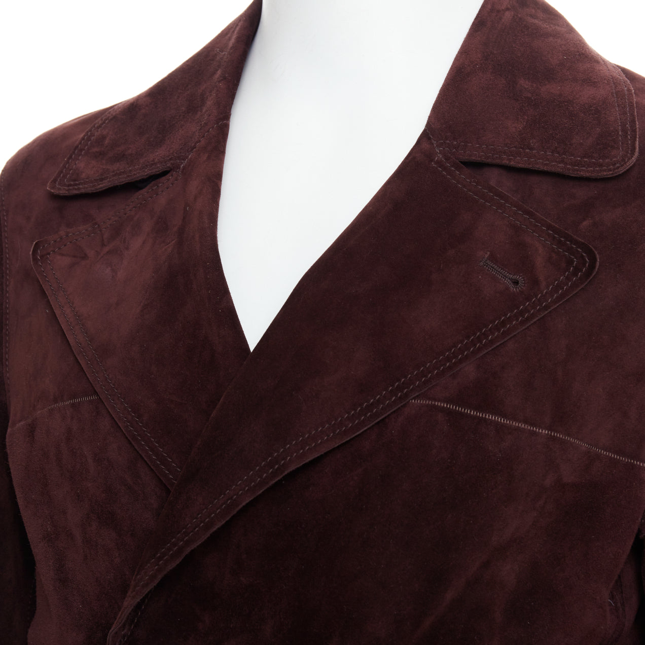 Lanvin Brown Suede Double Jacket - Image 10