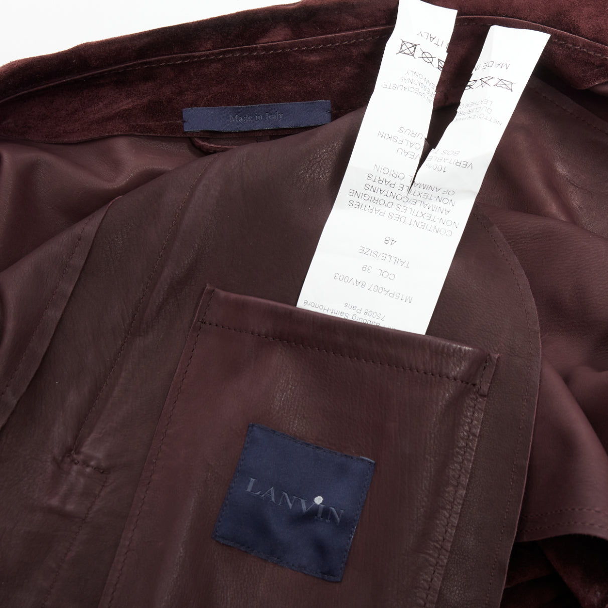 Lanvin Brown Suede Double Jacket - Image 11