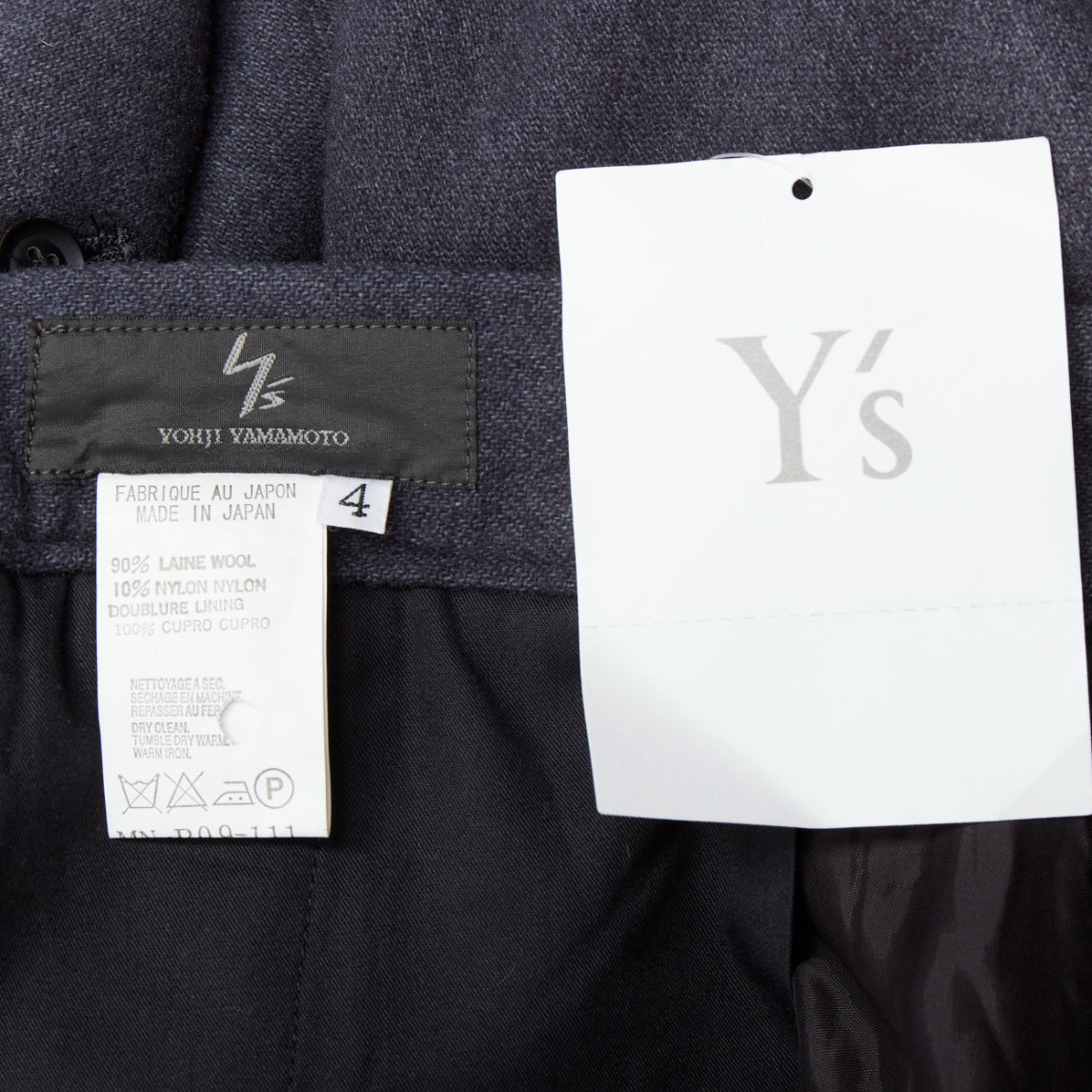 Yohji Yamamoto Pleated Tapered Pants - Image 10