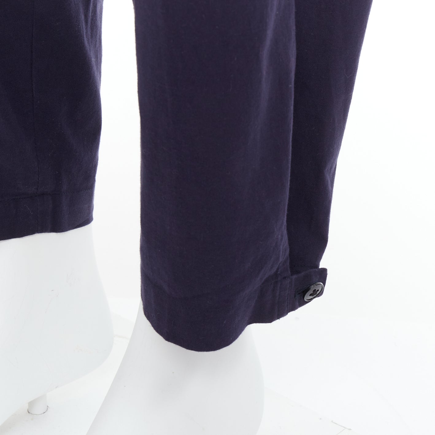 Yohji Yamamoto Cotton Pleated Pants - Detail 2