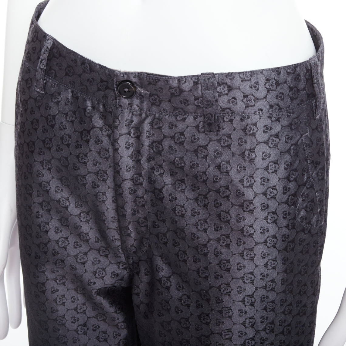 Ann Demeulemeester Geometric Print Pants - Back view