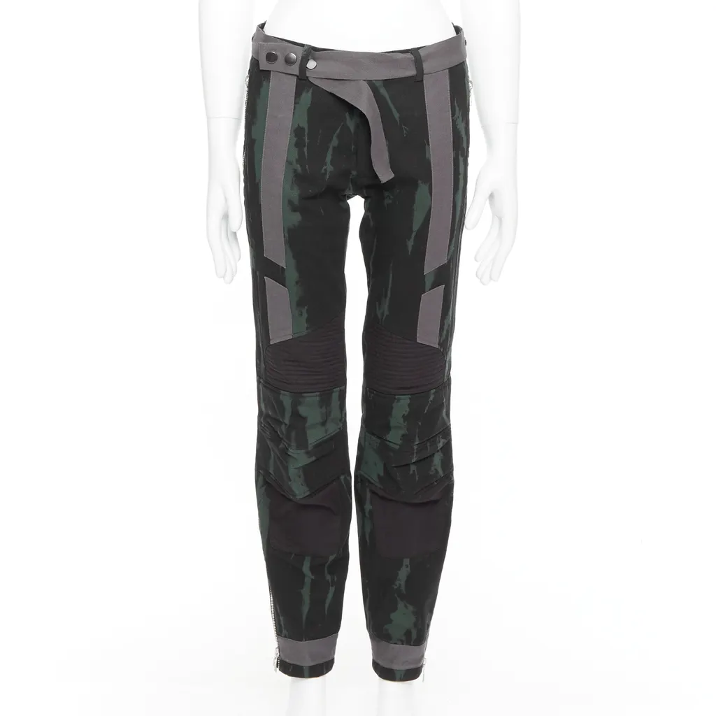 Dries Van Noten Tie Dye Jeans Green Cotton Good - Front View