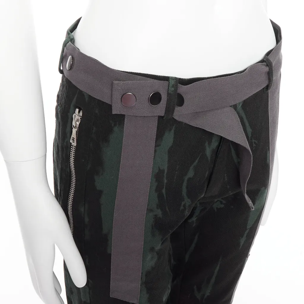 Dries Van Noten Tie Dye Jeans Green Cotton Good - Back View