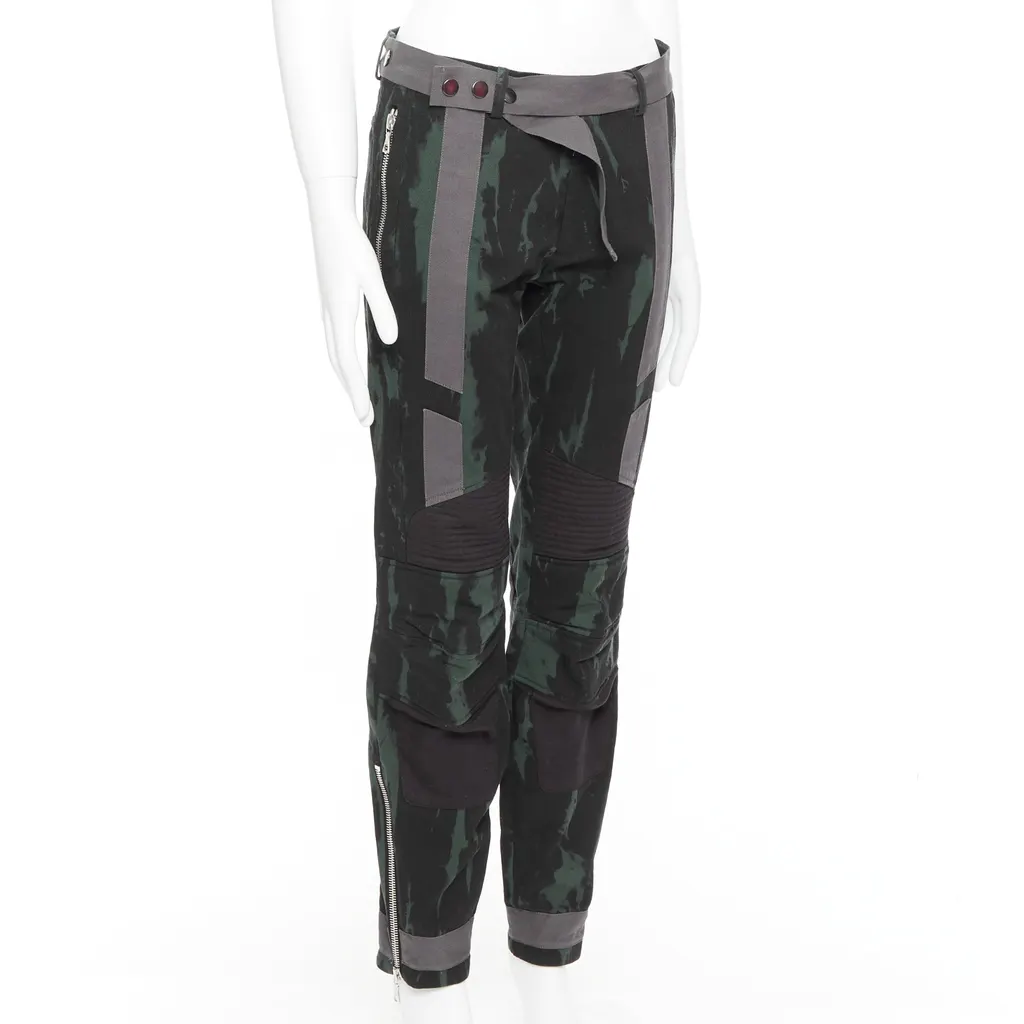 Dries Van Noten Tie Dye Jeans Green Cotton Good - Inside View