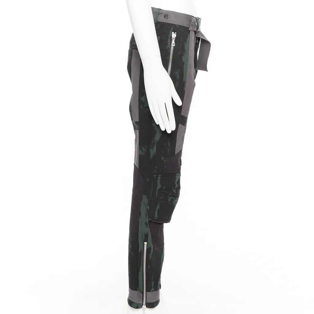 Dries Van Noten Tie Dye Jeans Green Cotton Good - Model View