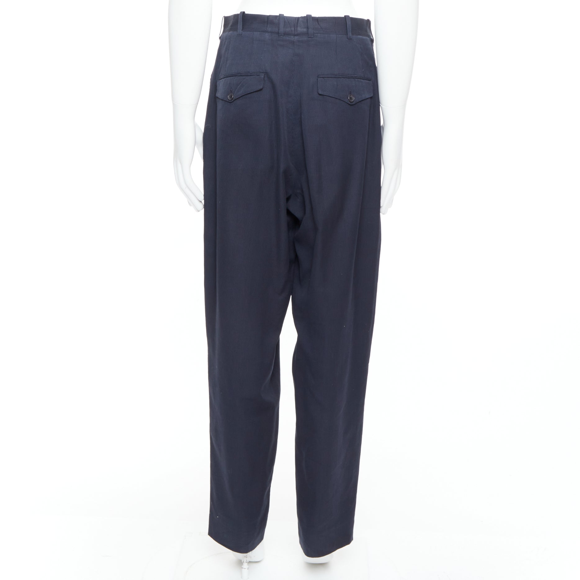 Yohji Yamamoto Pinstripe Wide Pants - Side view