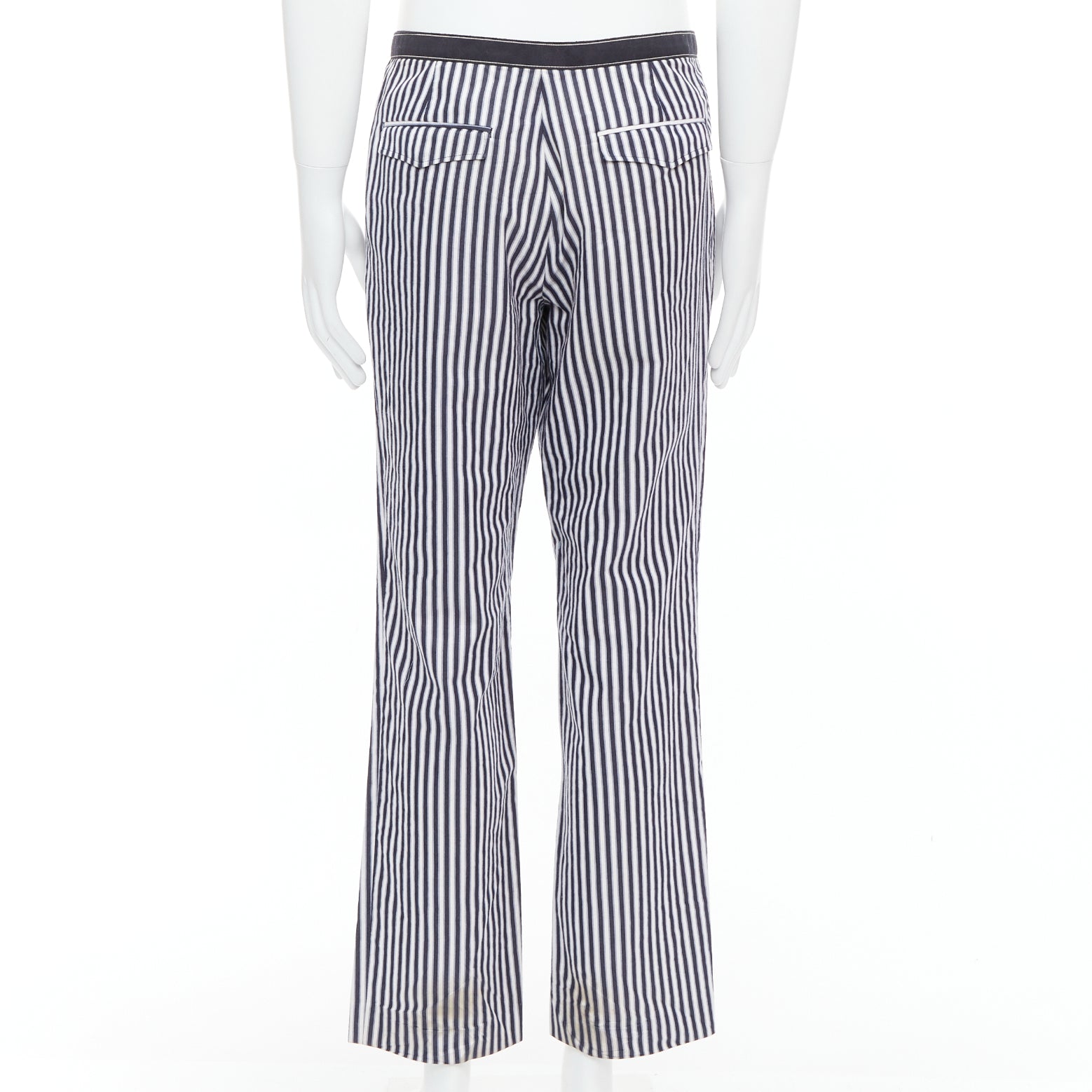 Dries Van Noten Striped Trim Pants - Side view