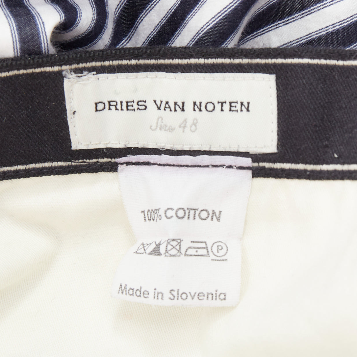 Dries Van Noten Striped Trim Pants - Image 10