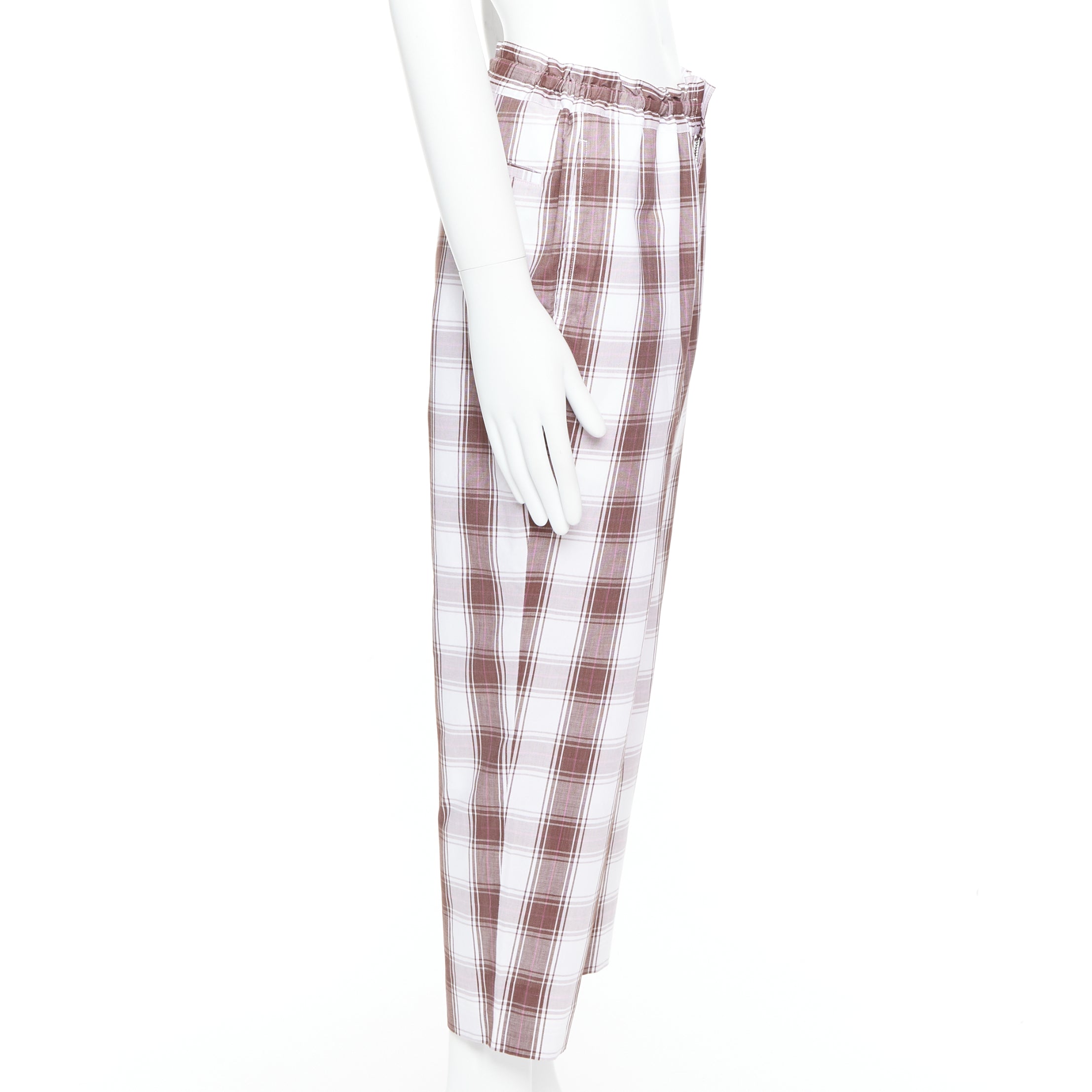 Comme Des Garcons Checkered Tapered Pants - 4