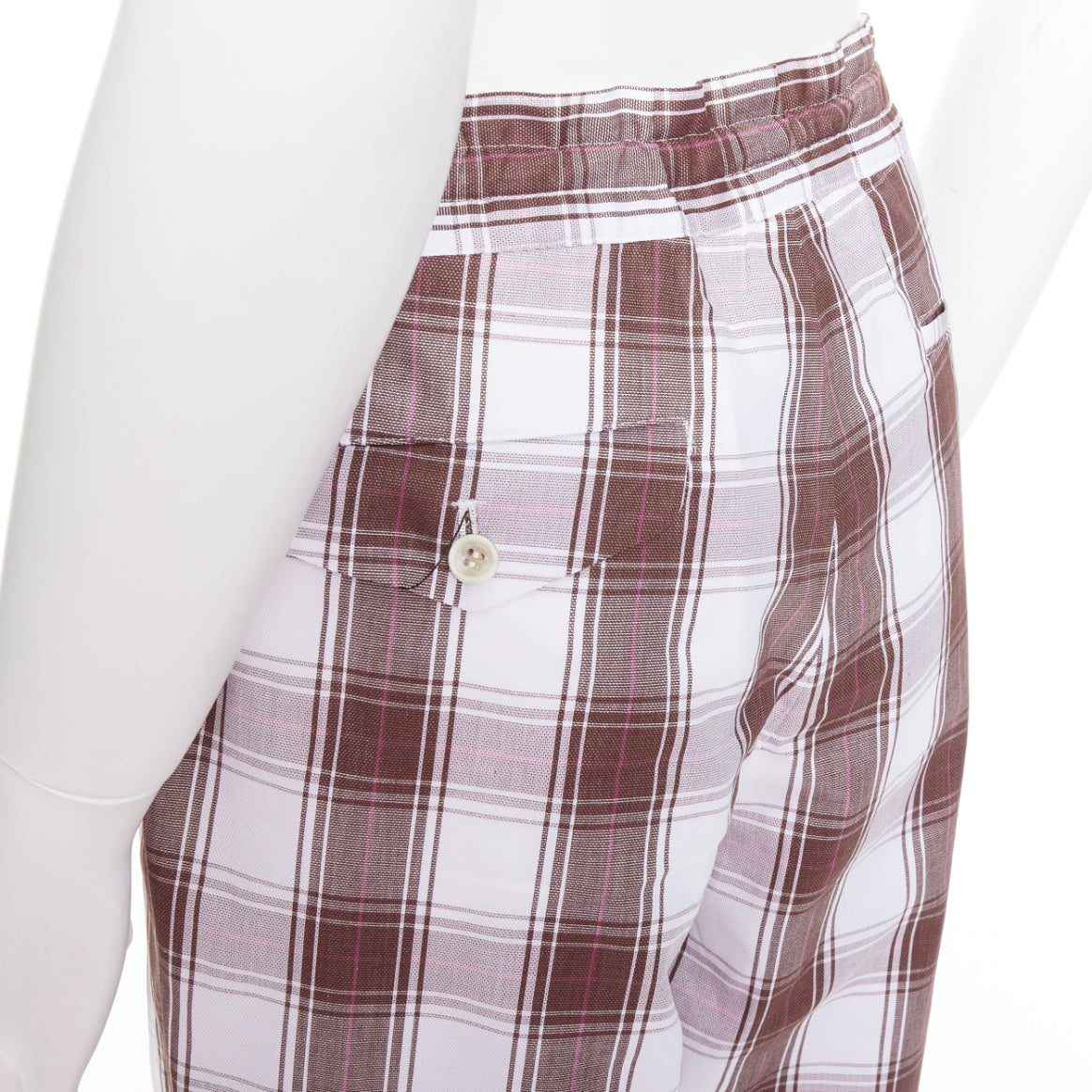 Comme Des Garcons Checkered Tapered Pants - Detail 2