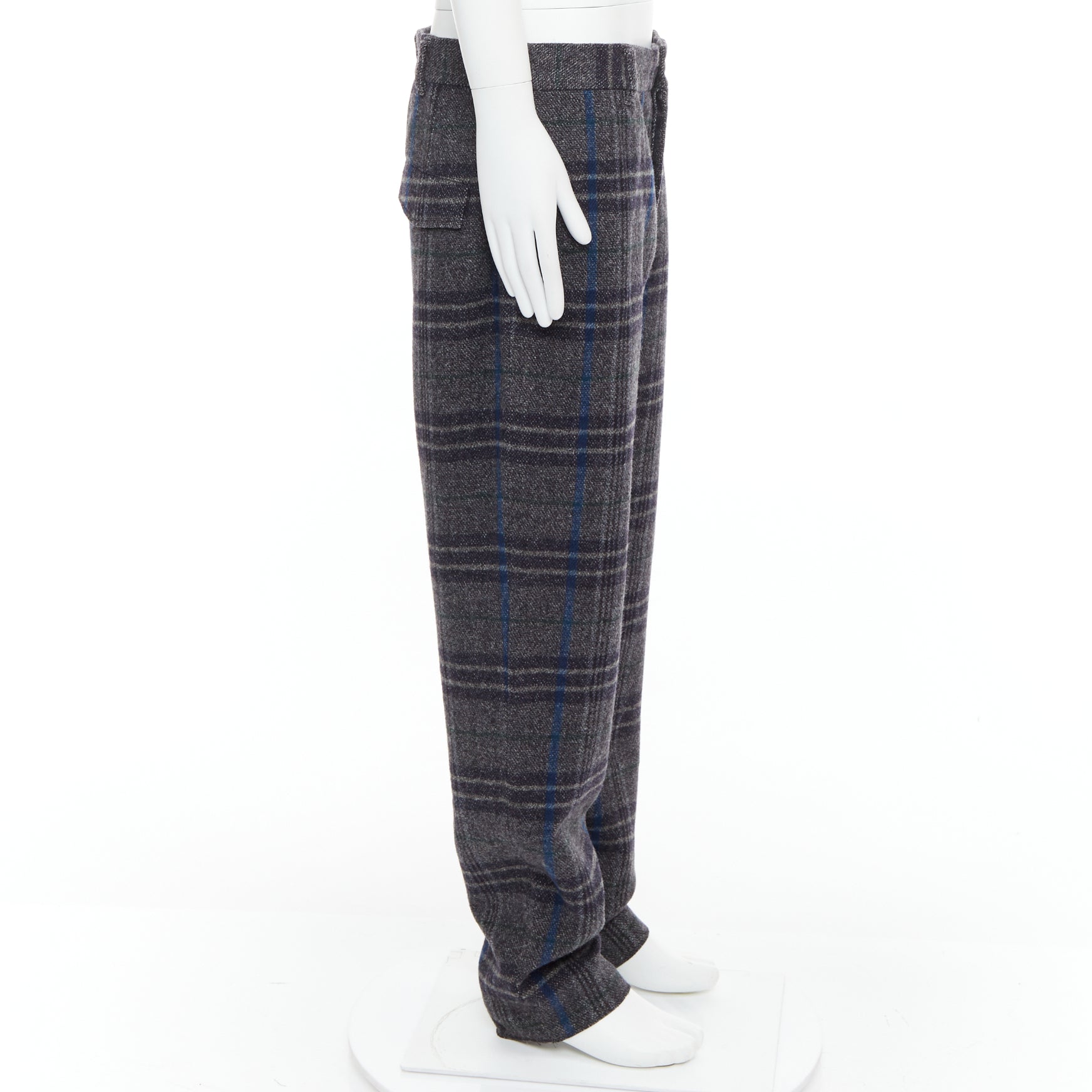 Yohji Yamamoto Checkered Wide Pants - 4