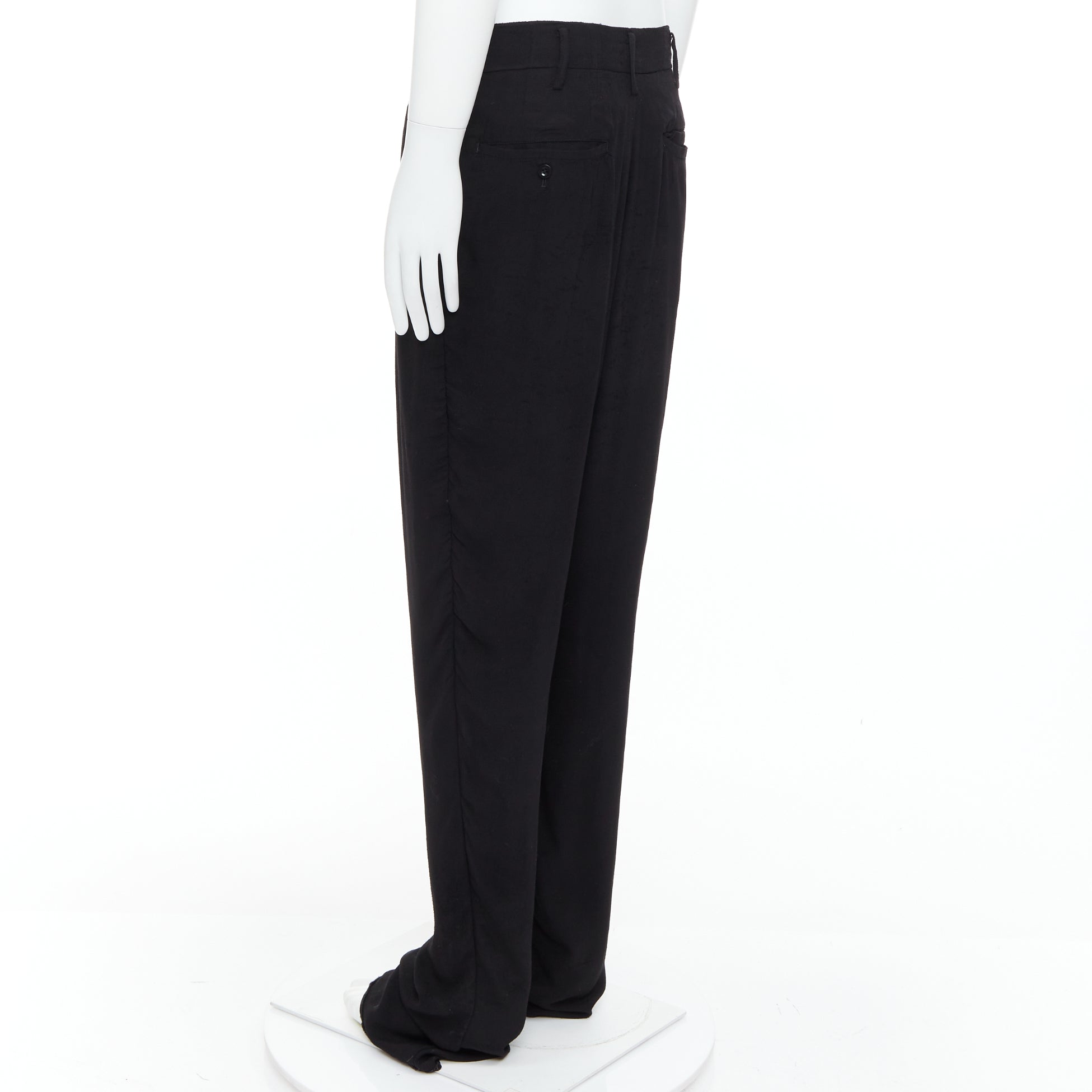 Yohji Yamamoto Pleated Wide Pants - Detail 1