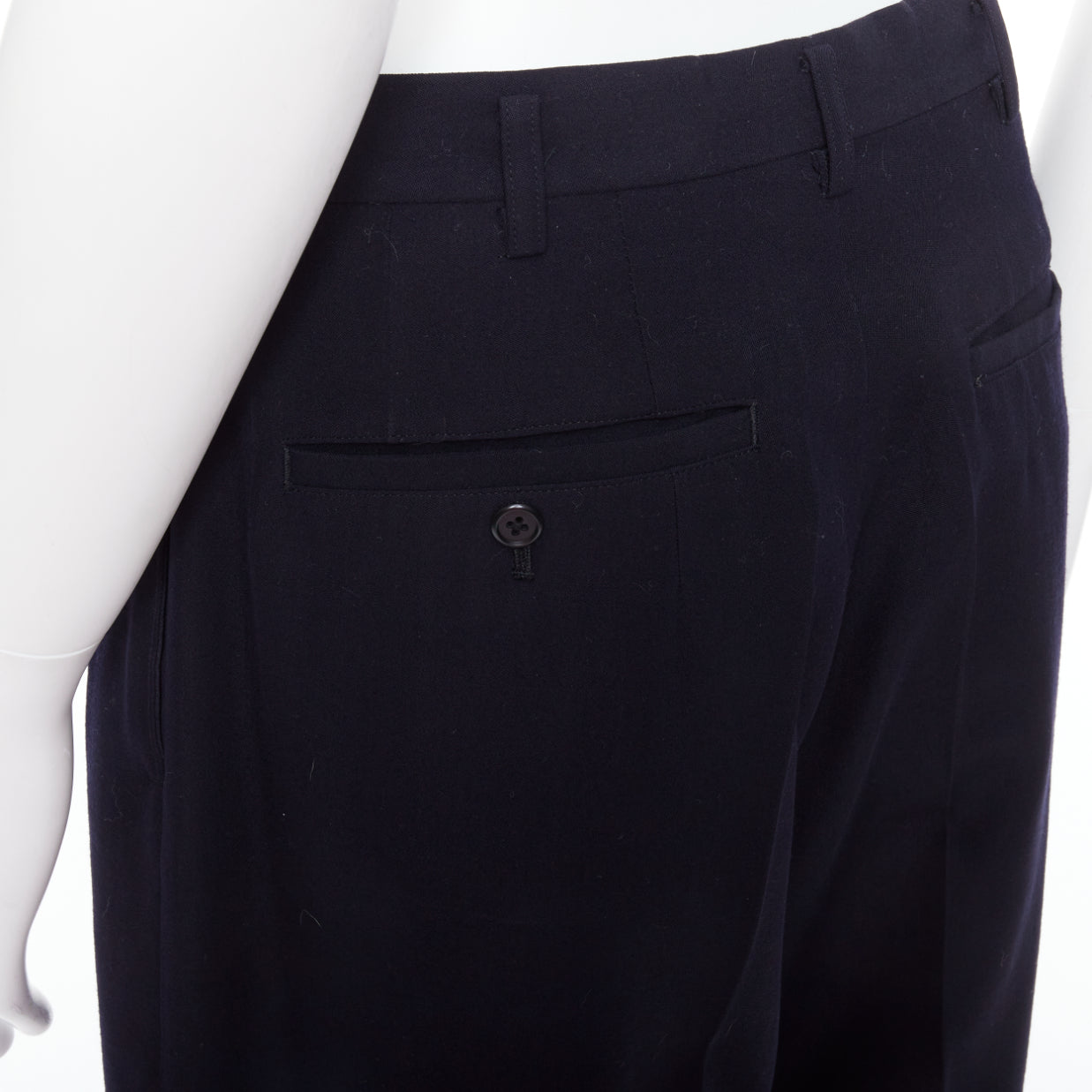 Yohji Yamamoto Pleated Wool Pants - Detail 2