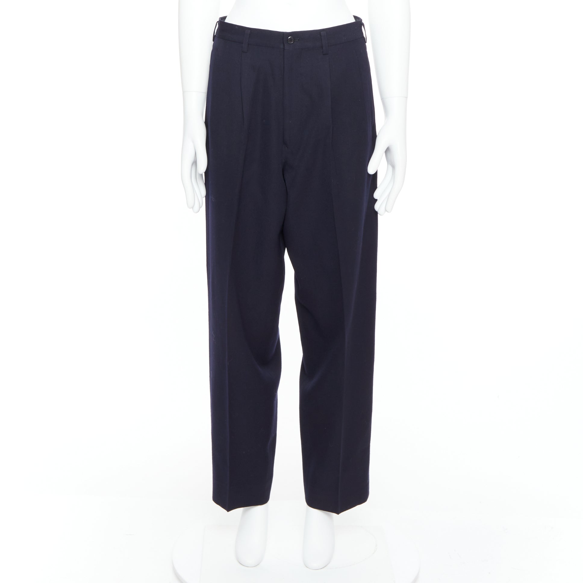 Yohji Yamamoto Pleated Wool Pants - Image 11