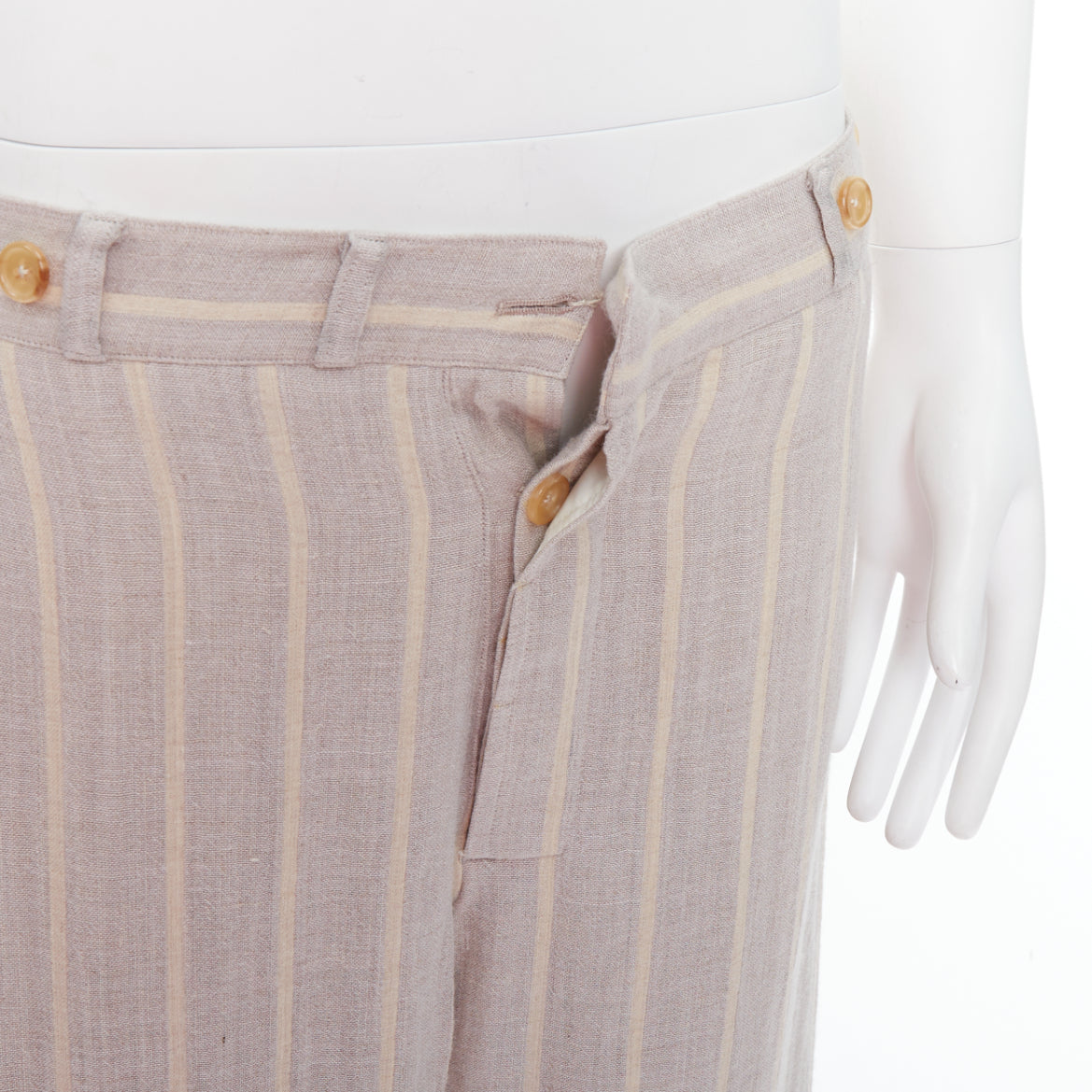 Yohji Yamamoto Striped Wide Pants - Detail 2