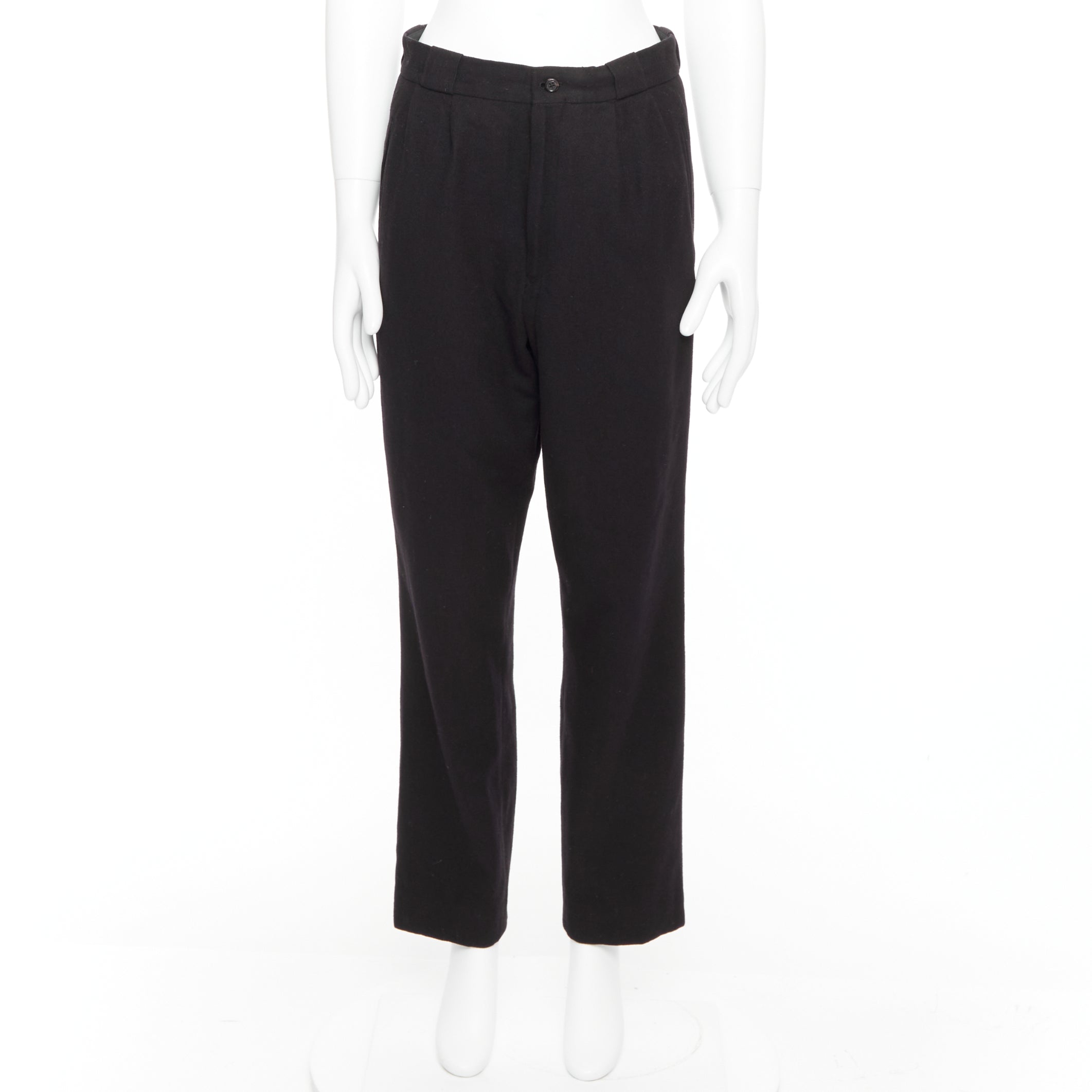 Yohji Yamamoto Pleated Wool Pants - Image 11
