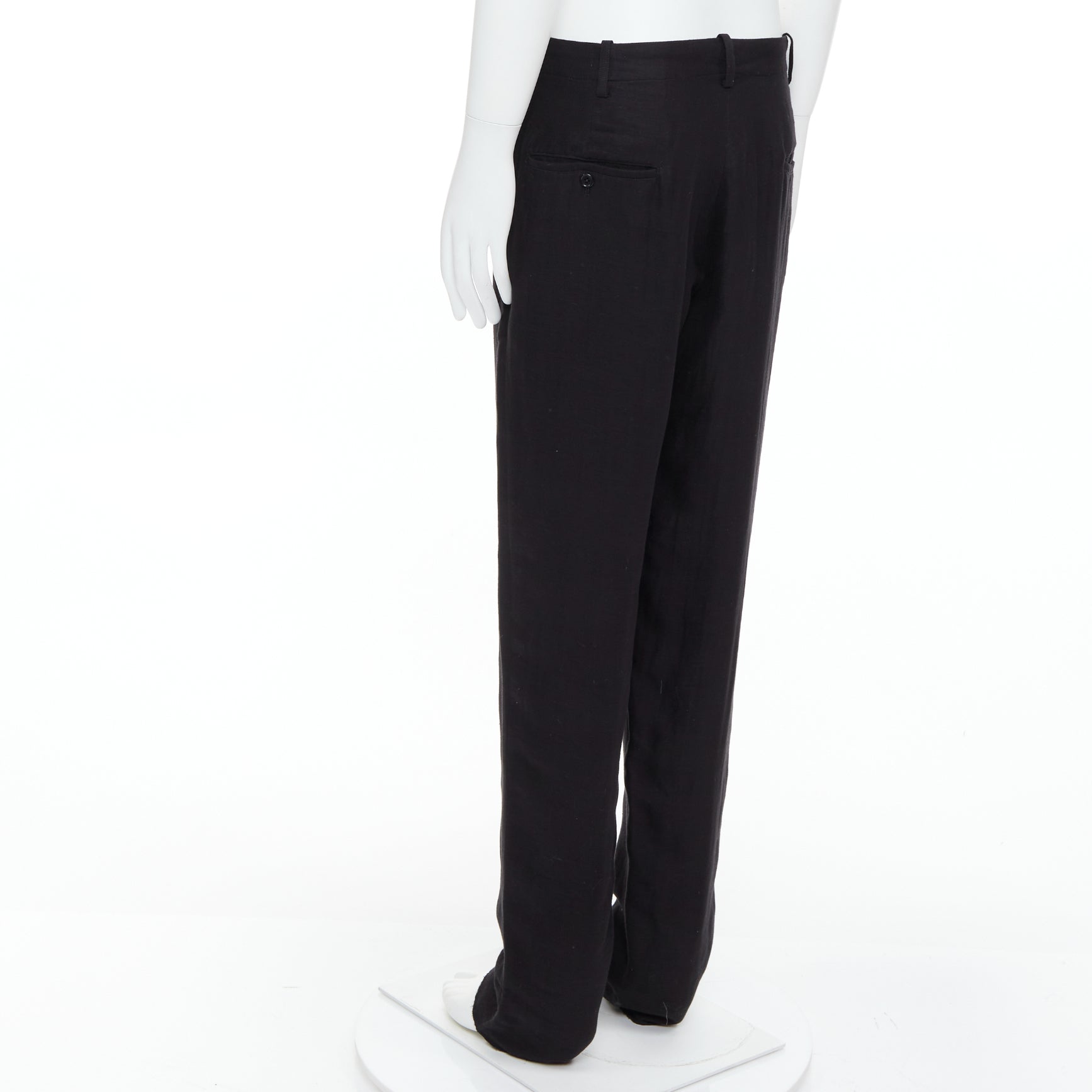 Yohji Yamamoto Tapered Wide Pants - Detail 1
