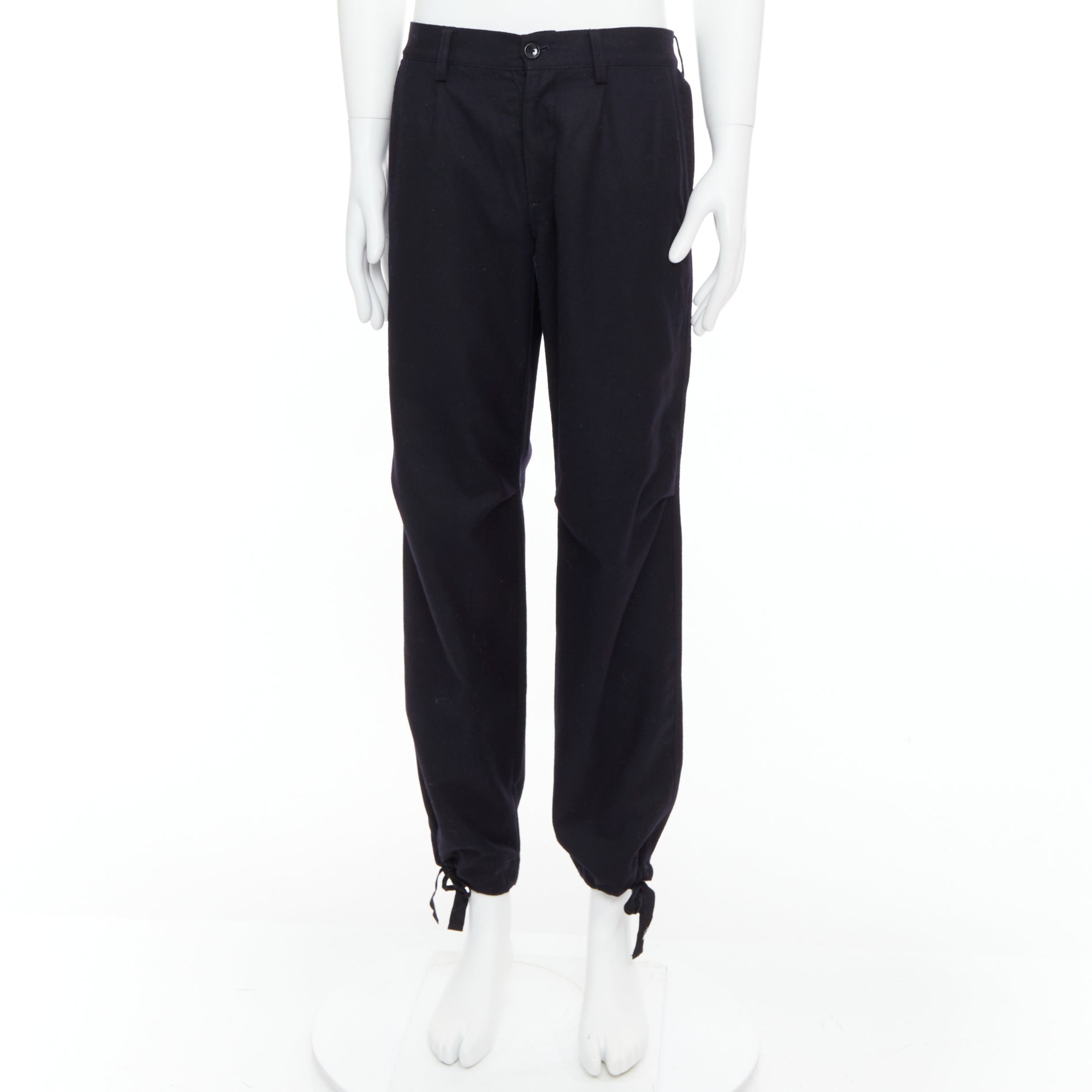 Yohji Yamamoto Drawstring Wide Pants