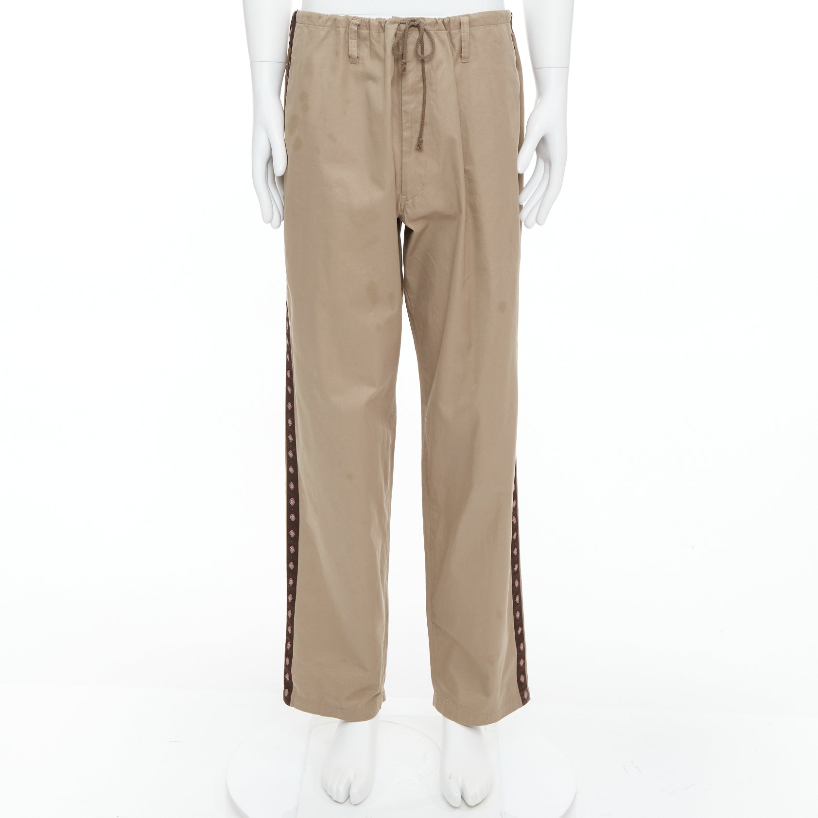 Yohji Yamamoto Ethnic Trim Pants - Image 6