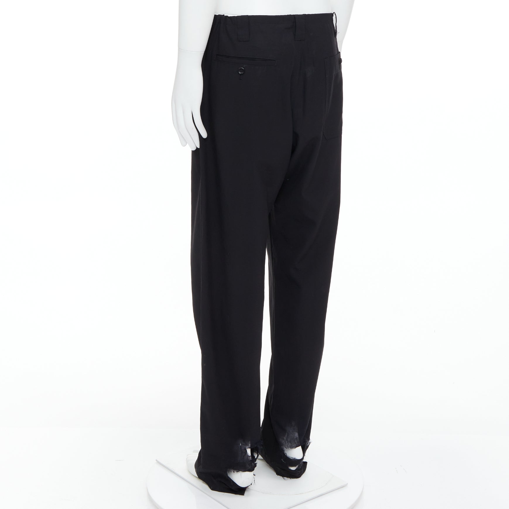 Yohji Yamamoto Distressed Wide Pants - Detail 1