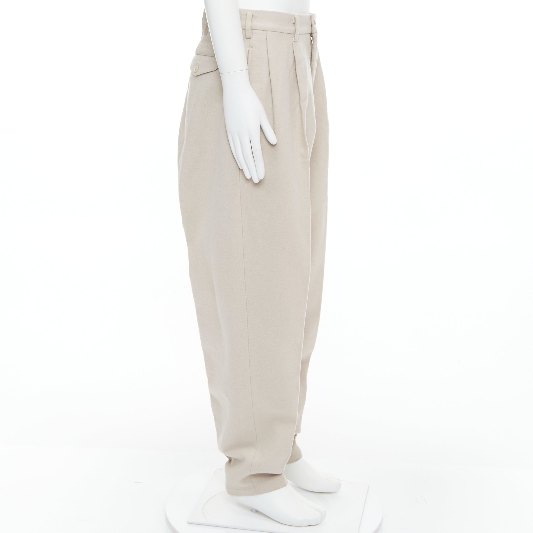 Yohji Yamamoto 3D Pleated Pants - 4
