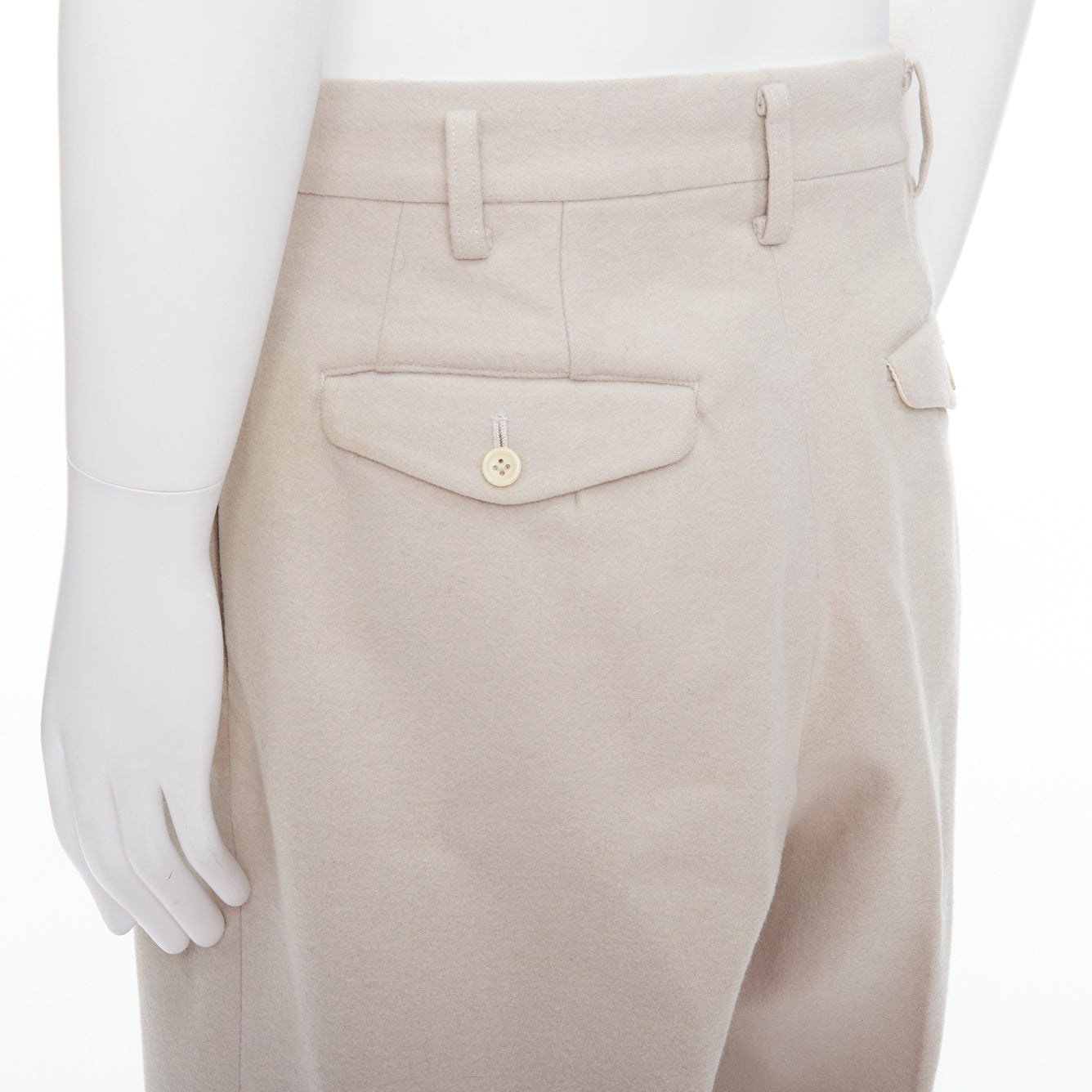 Yohji Yamamoto 3D Pleated Pants - Detail 2