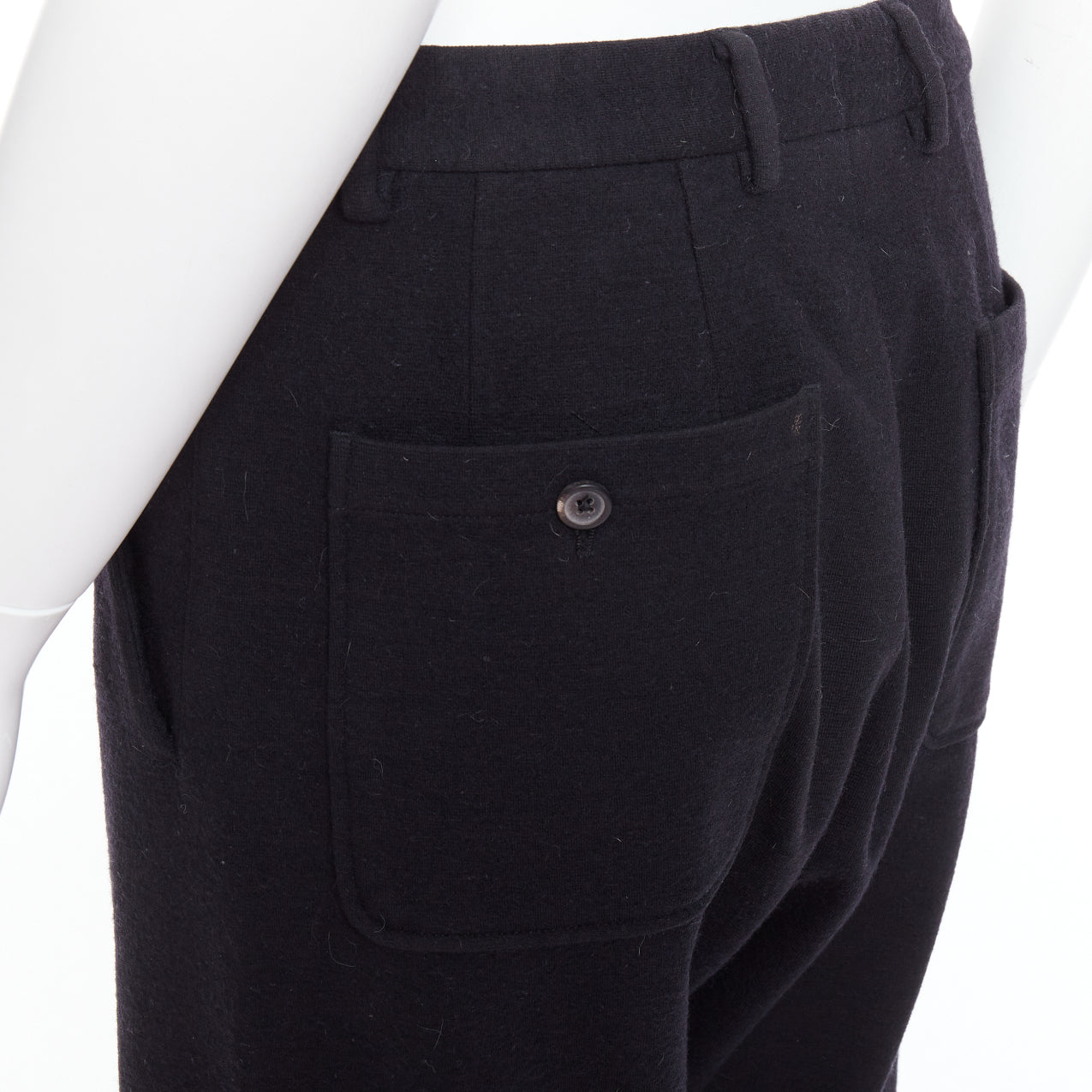 Lanvin Knitted Hem Joggers - Back view