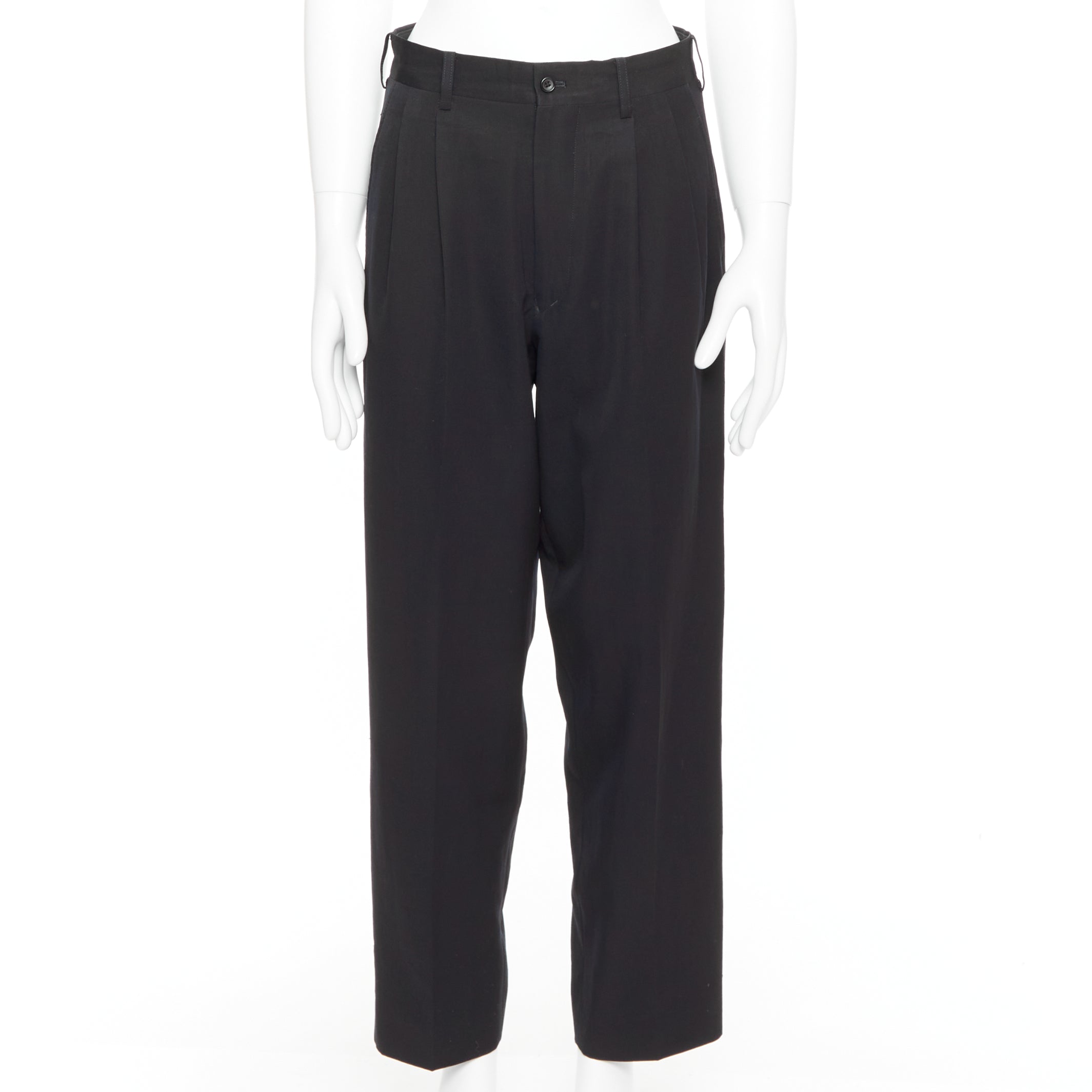 Yohji Yamamoto Pleated Wool Pants