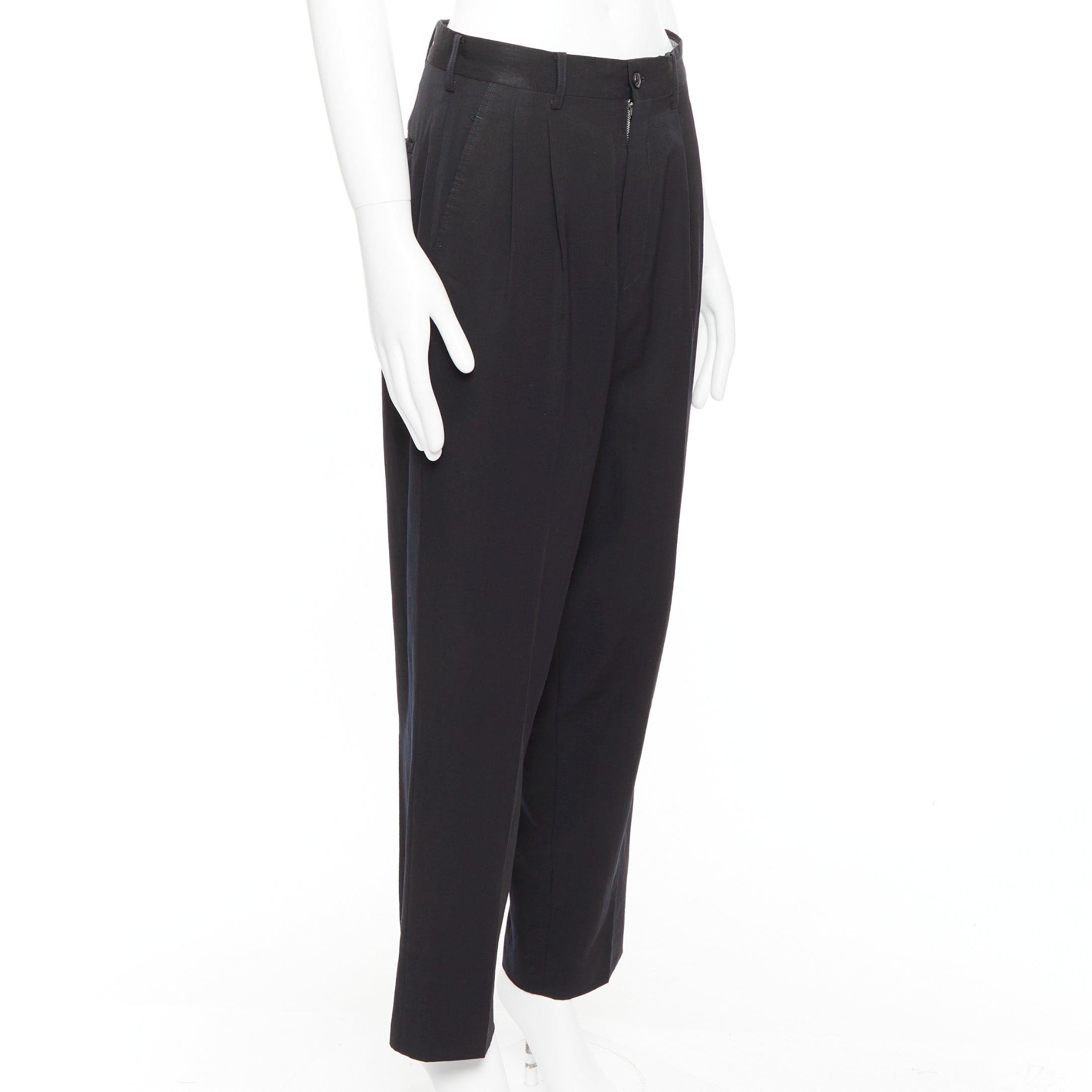 Yohji Yamamoto Pleated Wool Pants - Image 6