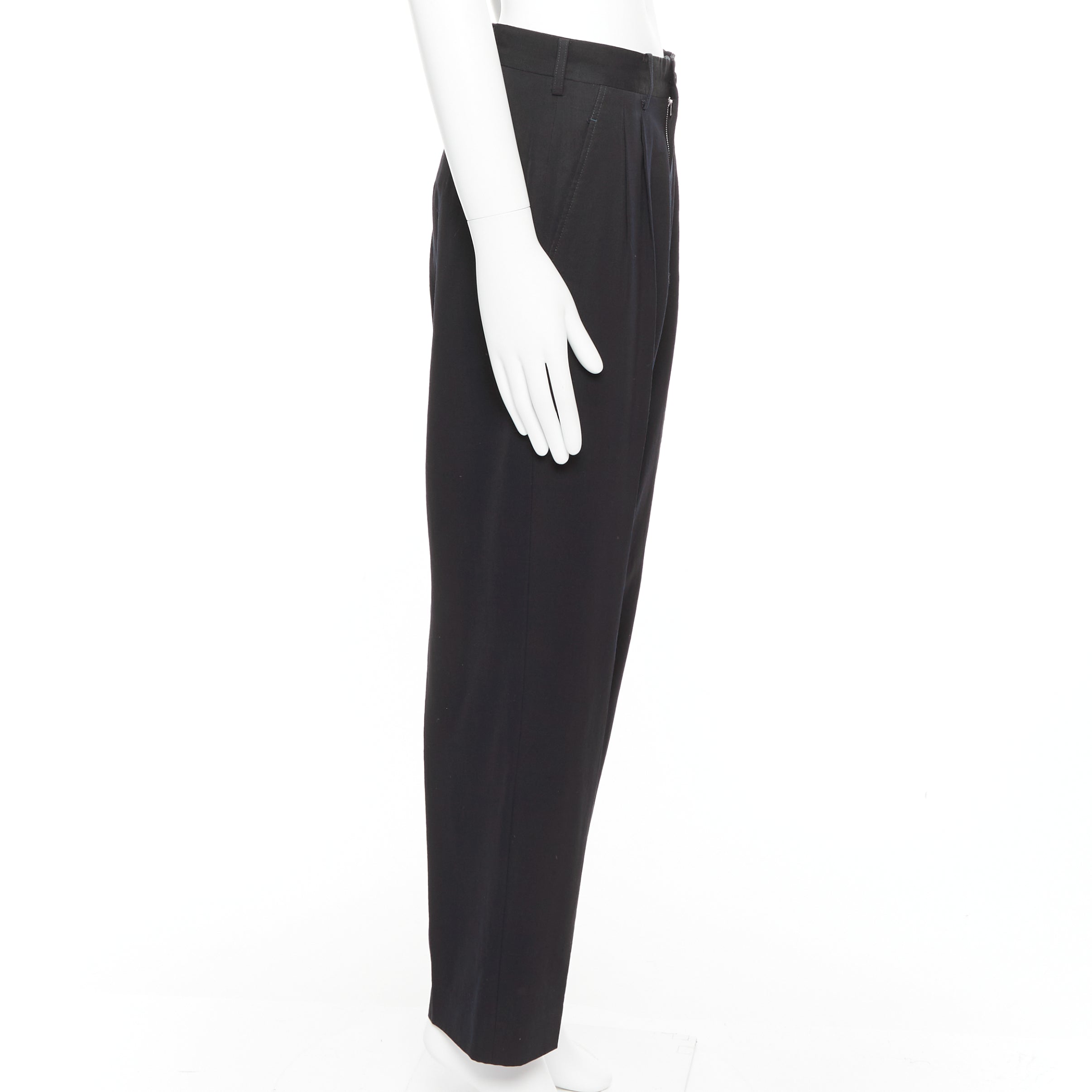 Yohji Yamamoto Pleated Wool Pants - 4
