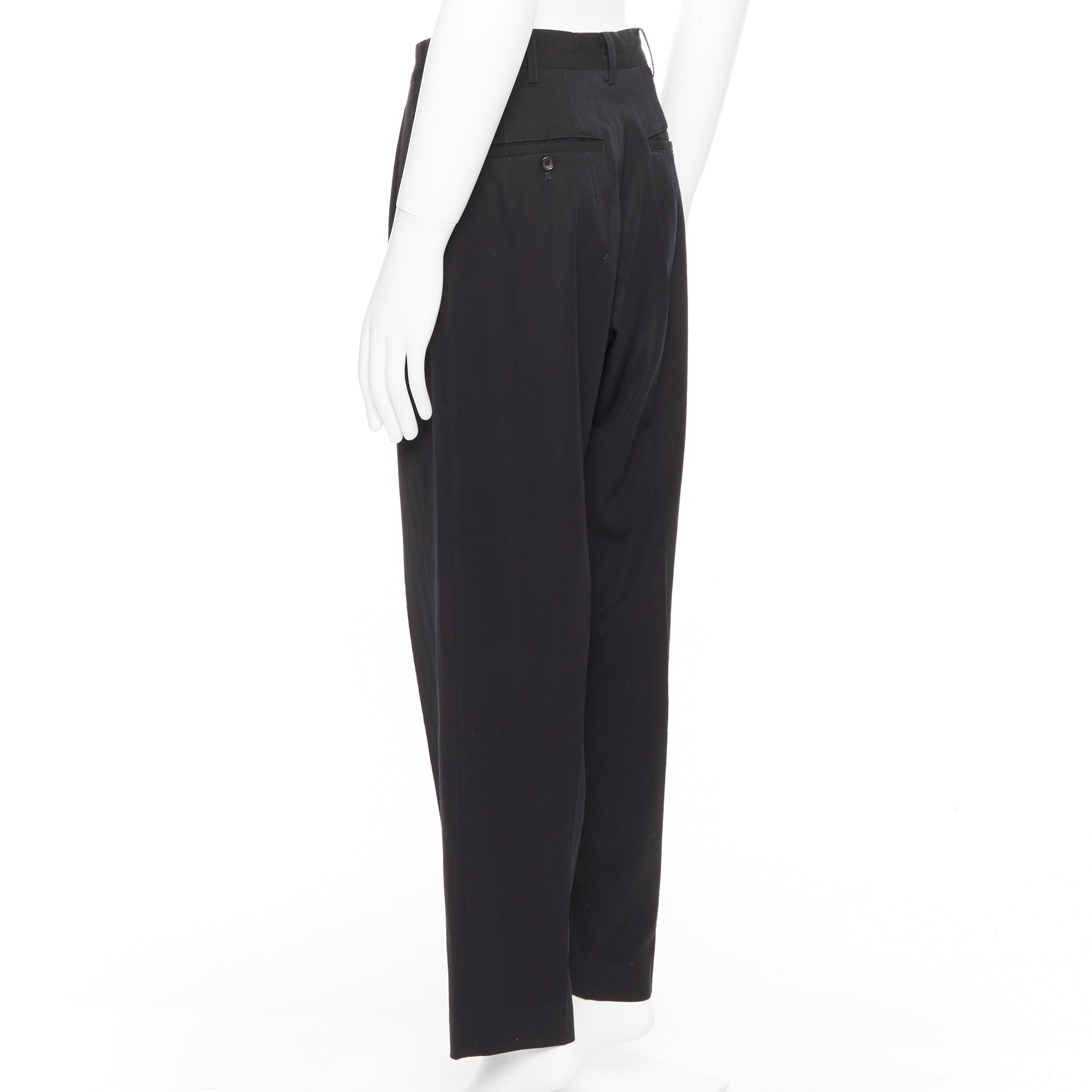 Yohji Yamamoto Pleated Wool Pants - Detail 1