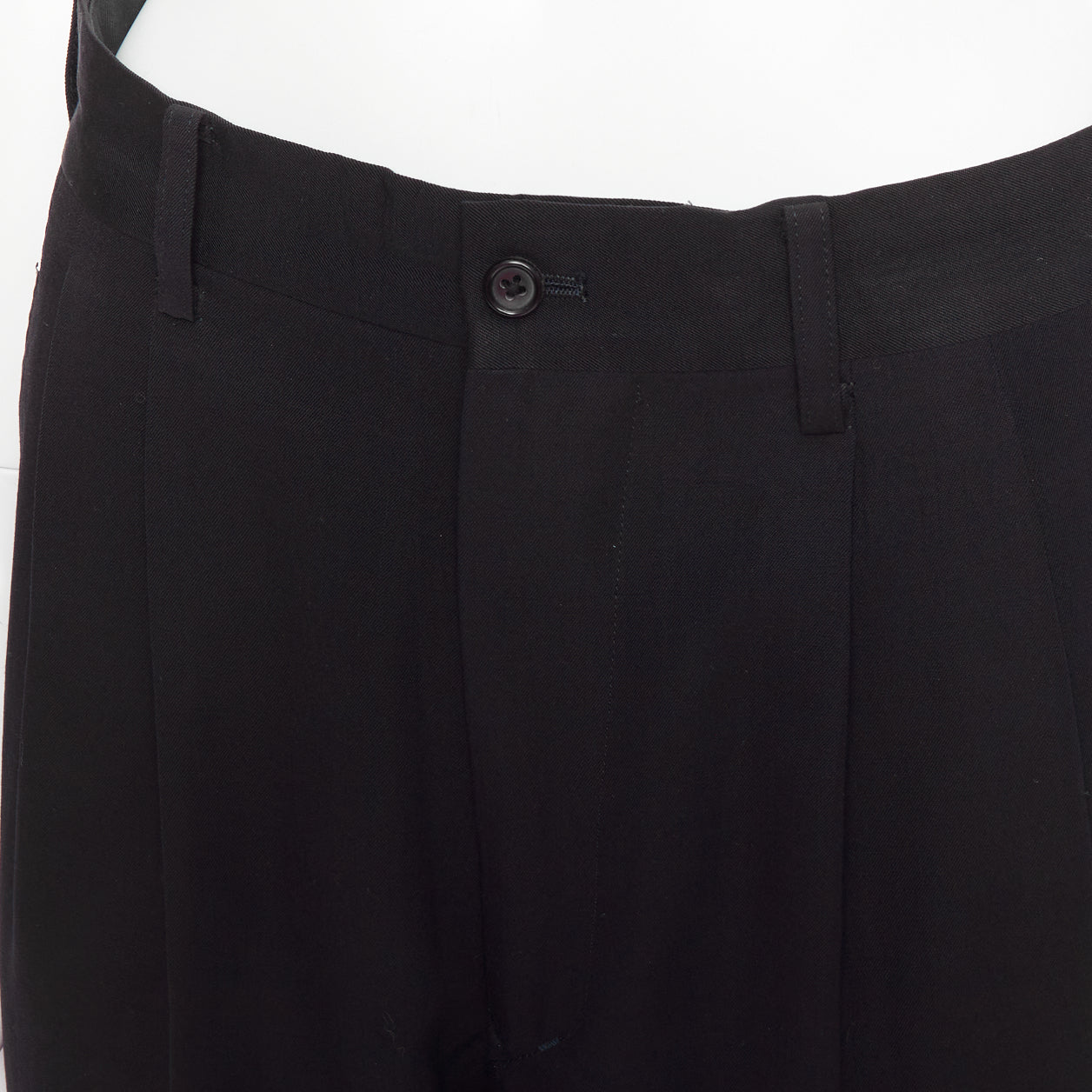 Yohji Yamamoto Pleated Wool Pants - Detail 2