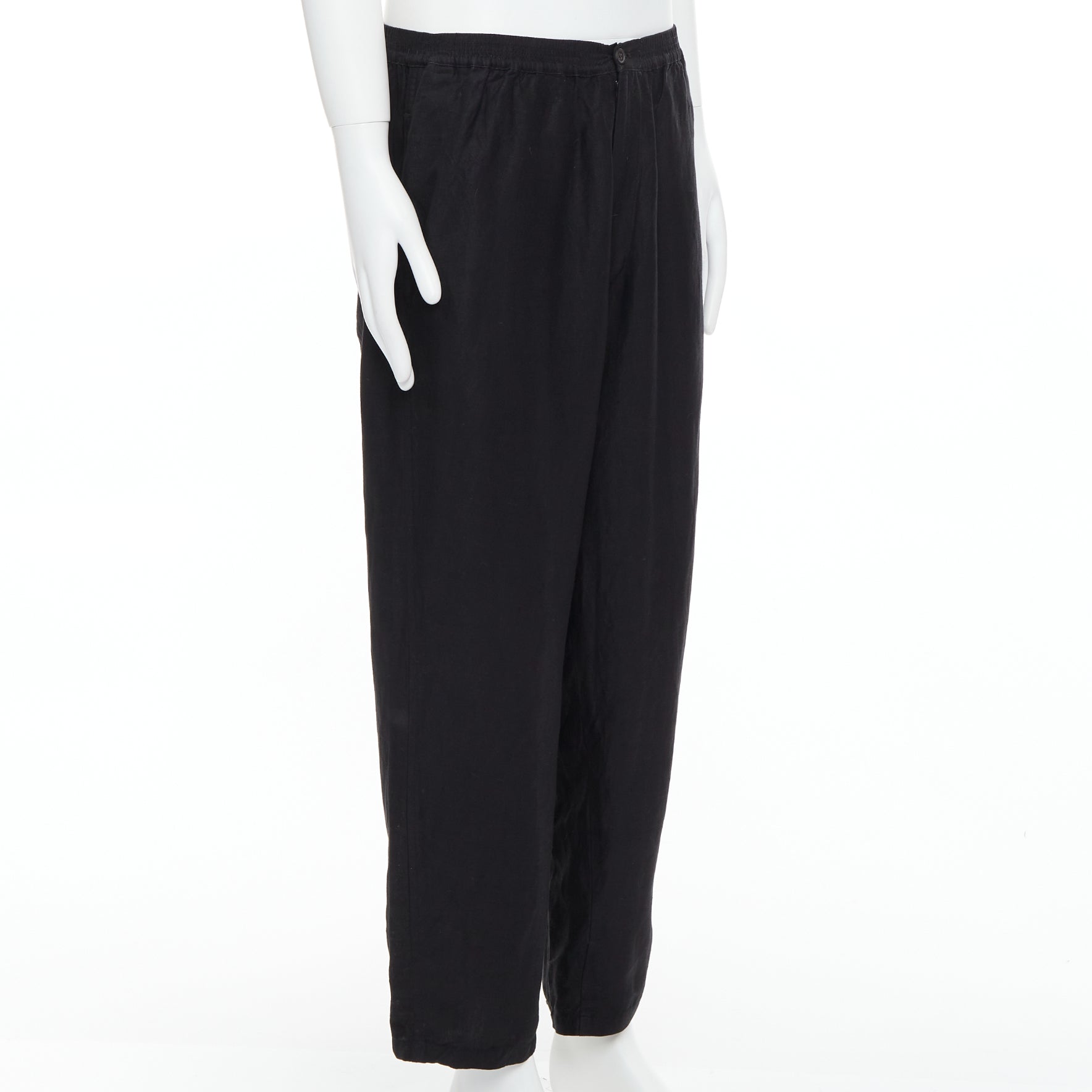 Yohji Yamamoto Elastic Wide Pants - Image 6