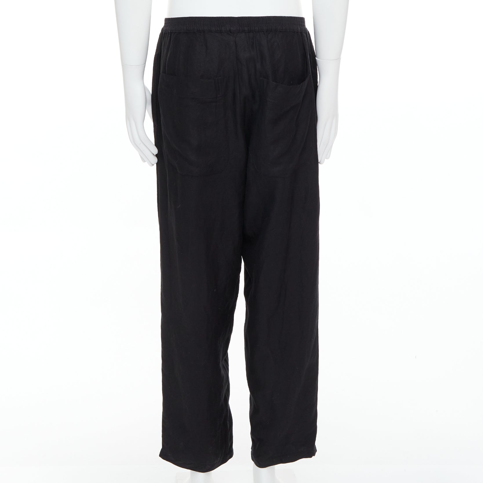 Yohji Yamamoto Elastic Wide Pants - Side view