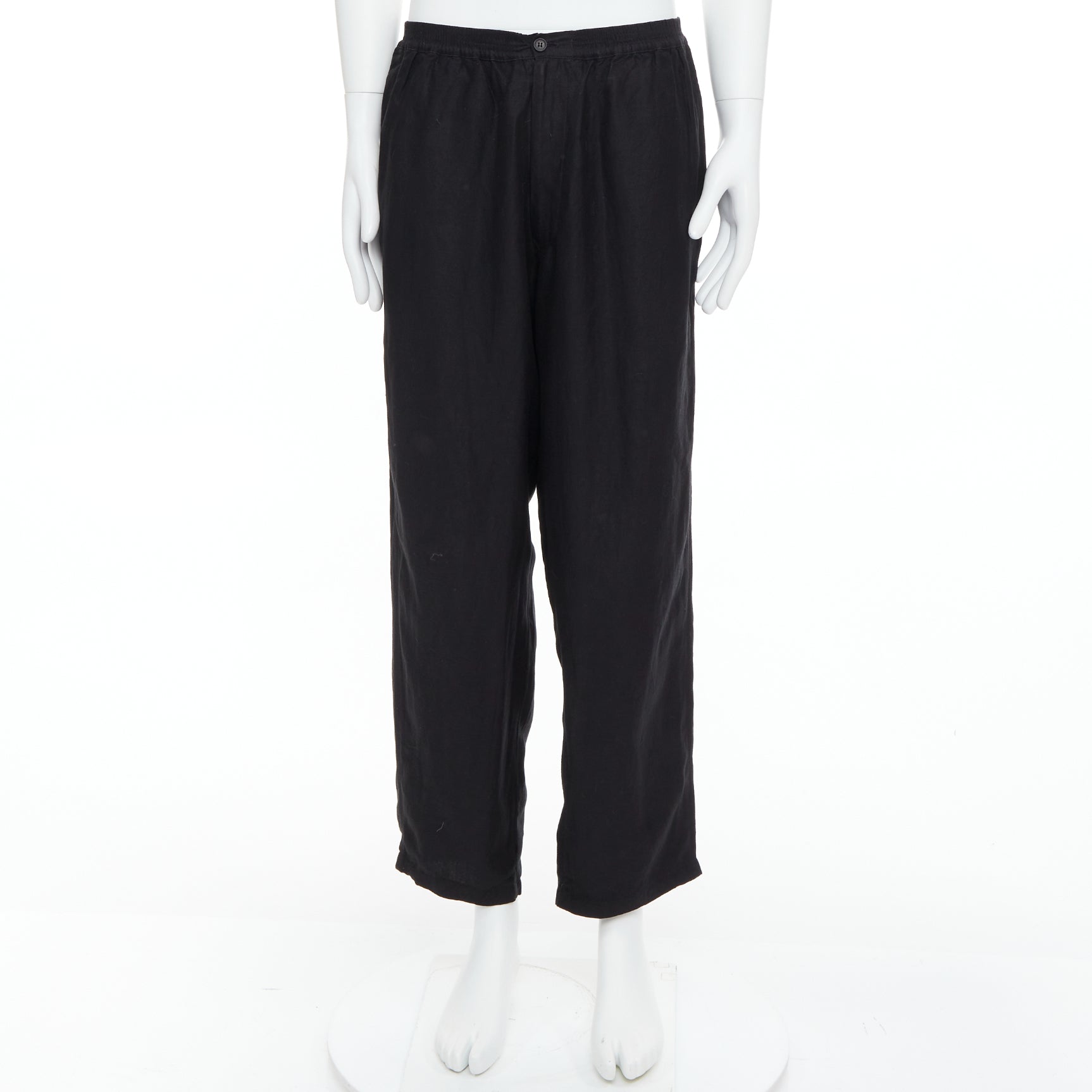 Yohji Yamamoto Elastic Wide Pants - Image 11